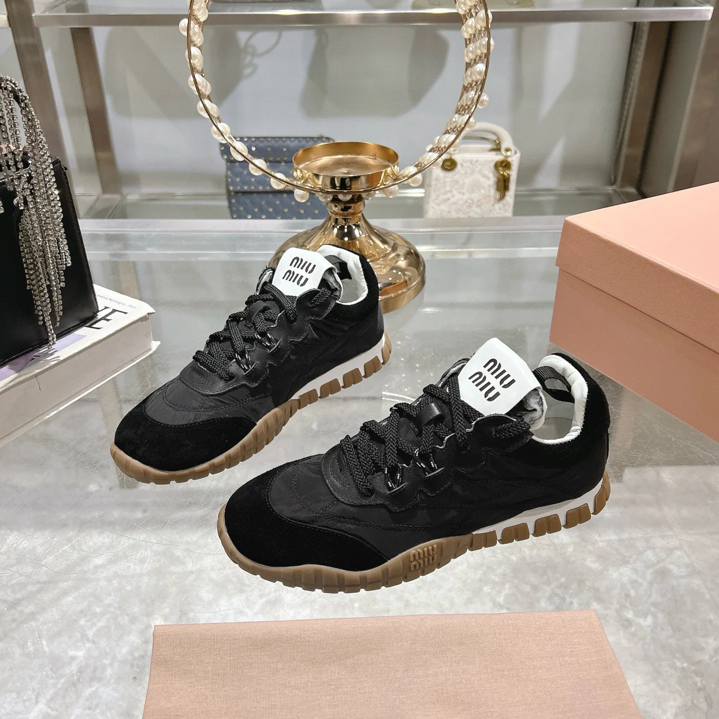 Кроссовки Женские Miu Miu 397984