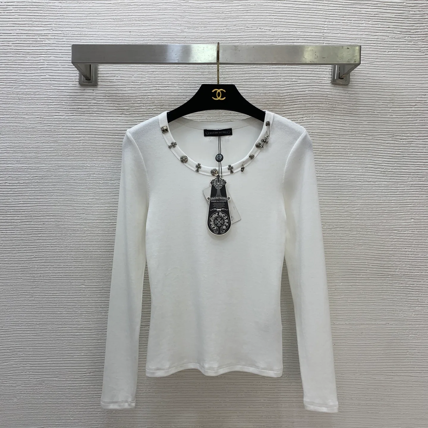Лонгсливы Мужские Chrome Hearts 9043590
