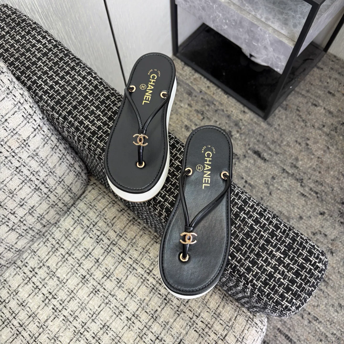 Шлепанцы Женские Chanel 13581887