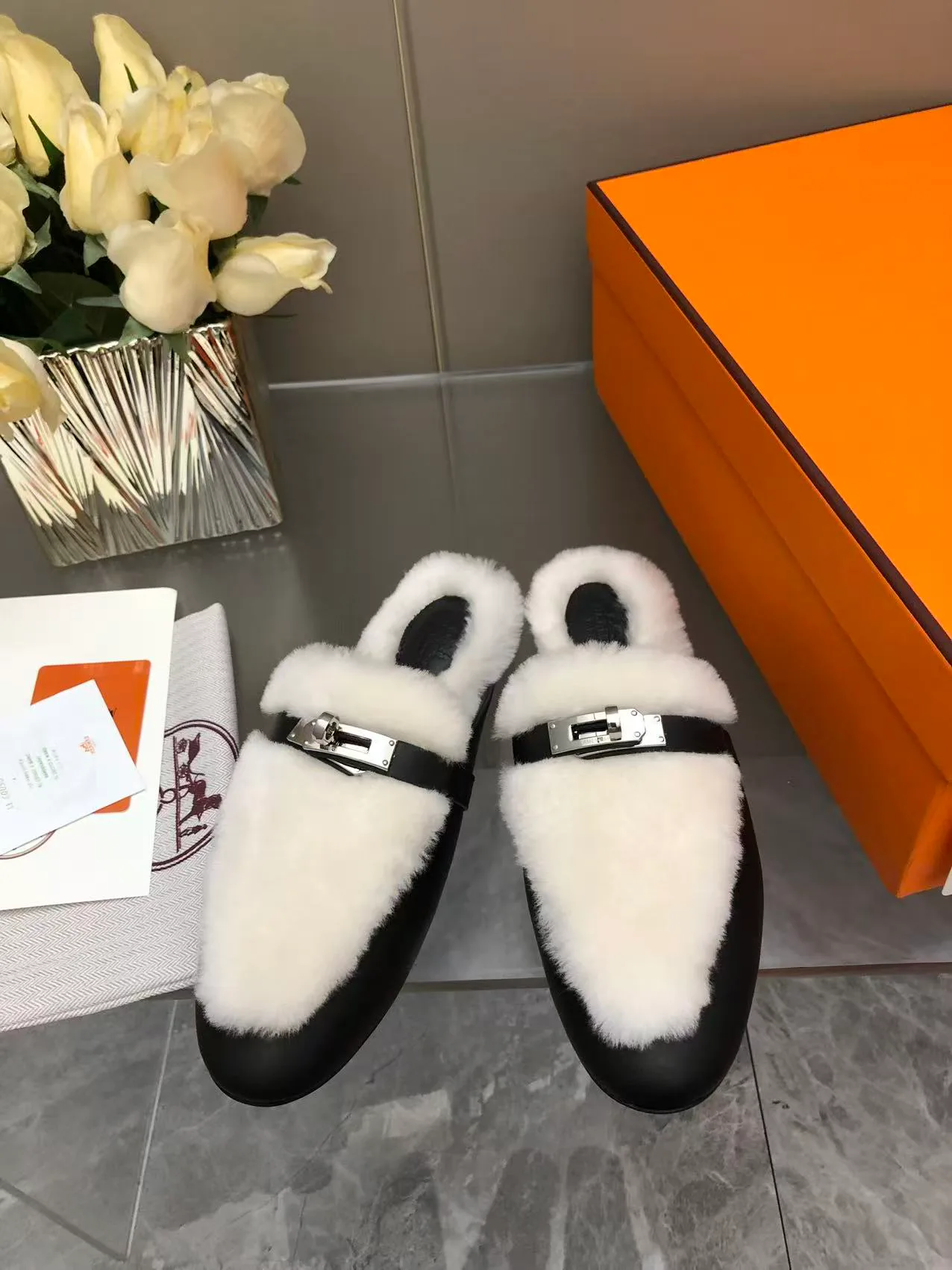Тапочки Женские Hermes 489809