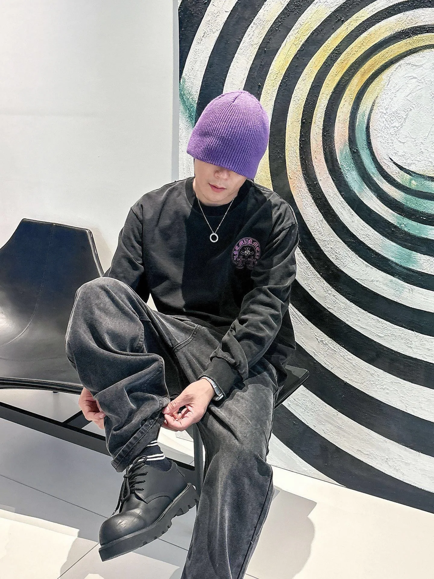 Лонгсливы Мужские Chrome Hearts 2237987