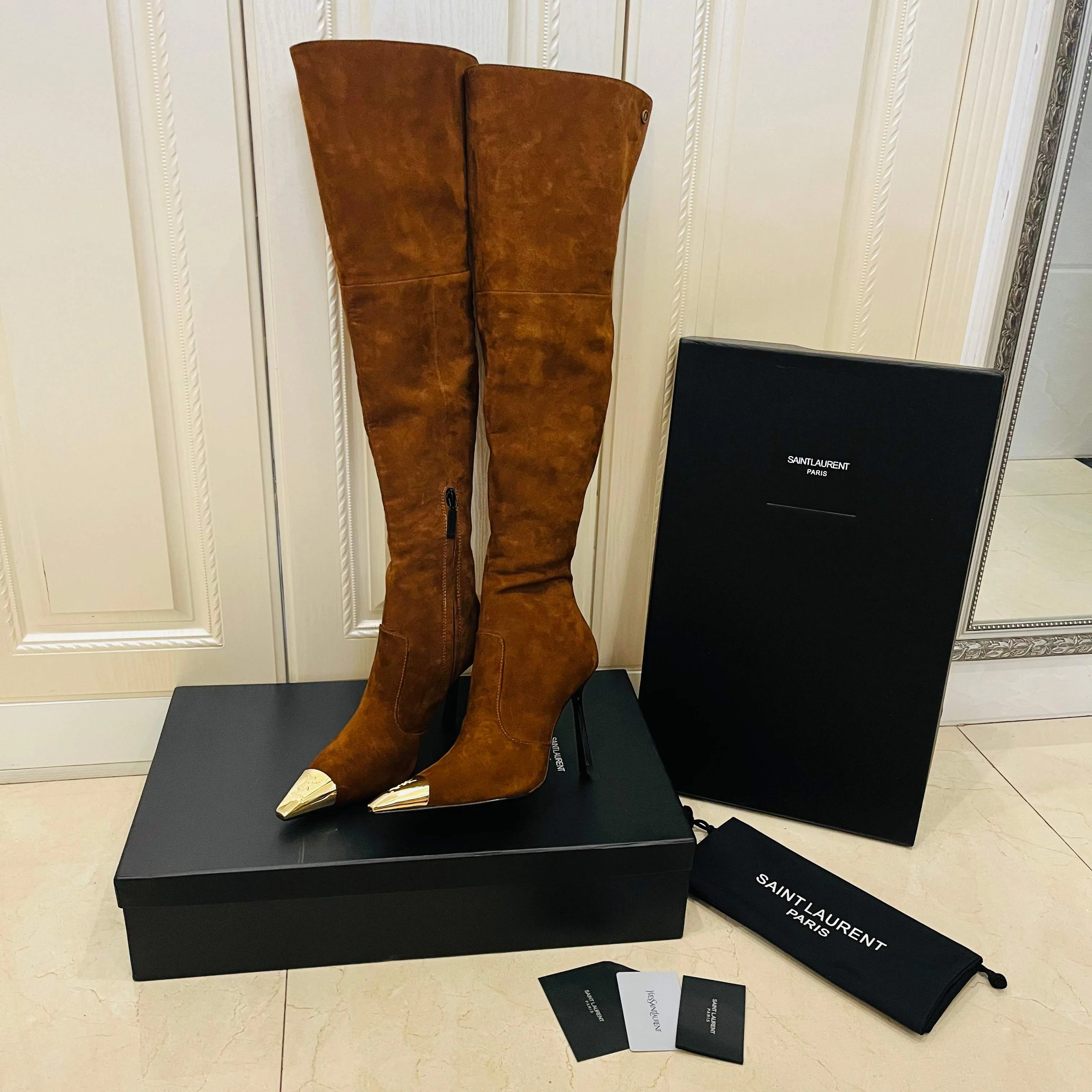 Сапоги Женские Saint Laurent 19068998