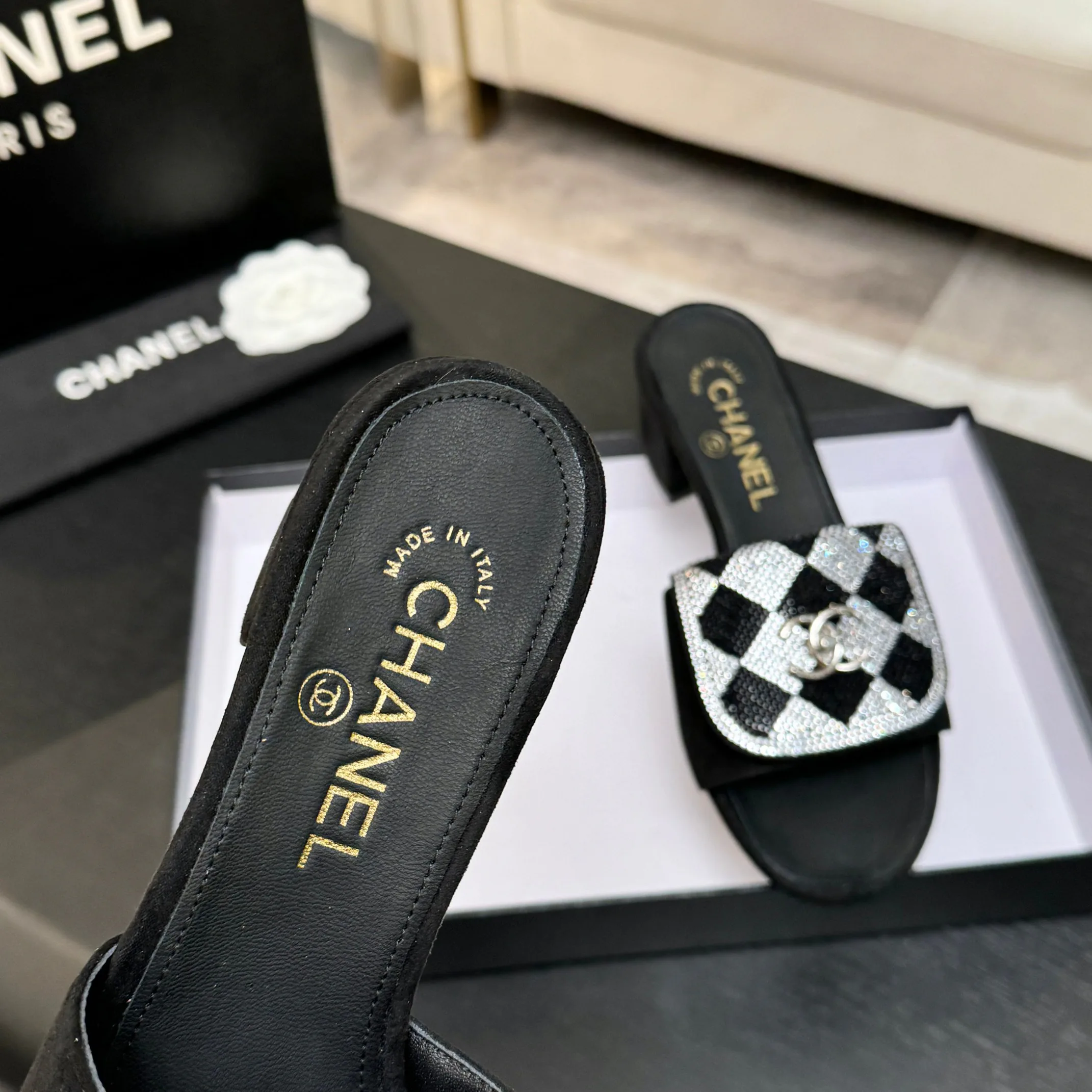 Шлепанцы Женские Chanel 1468221