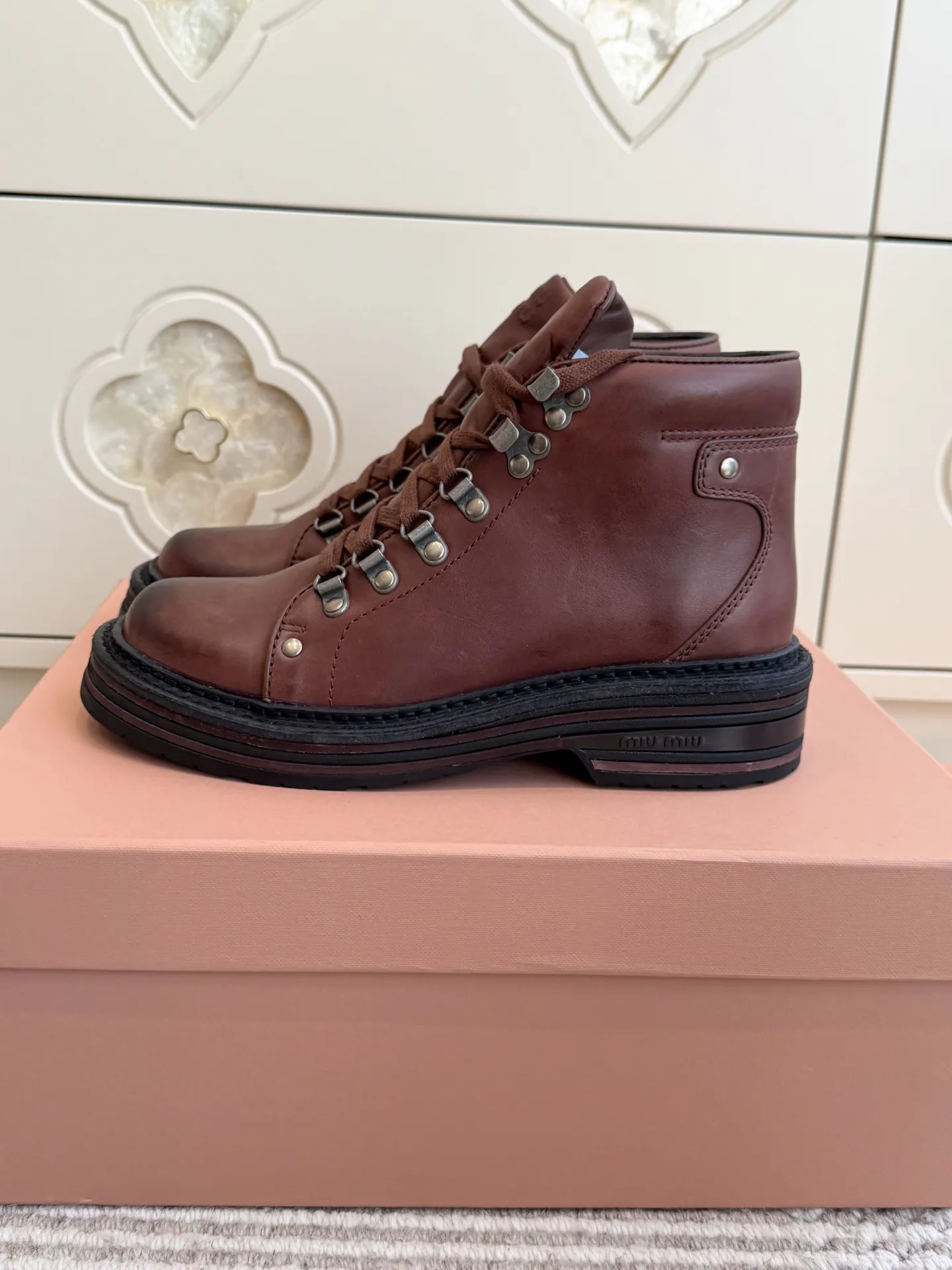 Ботинки Женские Miu Miu 17943212