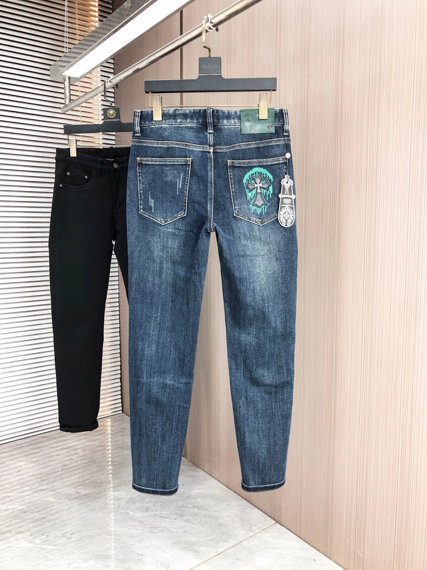 Джинсы Мужские Chrome Hearts 1283760