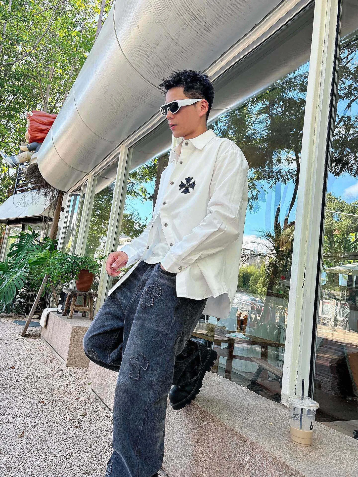 Рубашки Мужские Chrome Hearts 787589