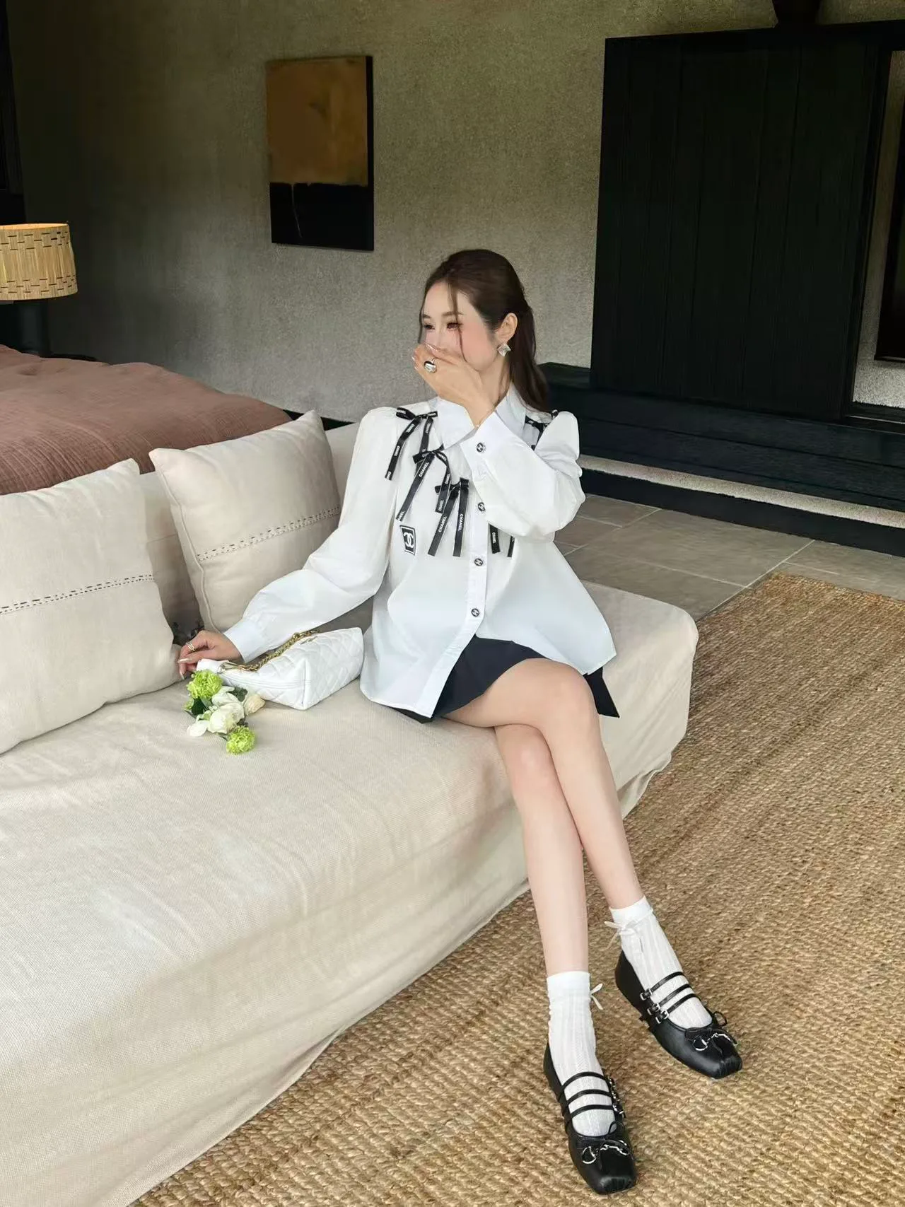 Рубашки Женские Chanel 9876850