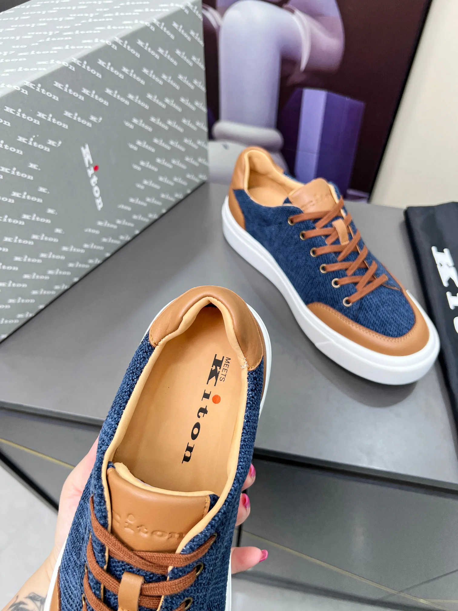 Кроссовки Мужские Kiton 75526