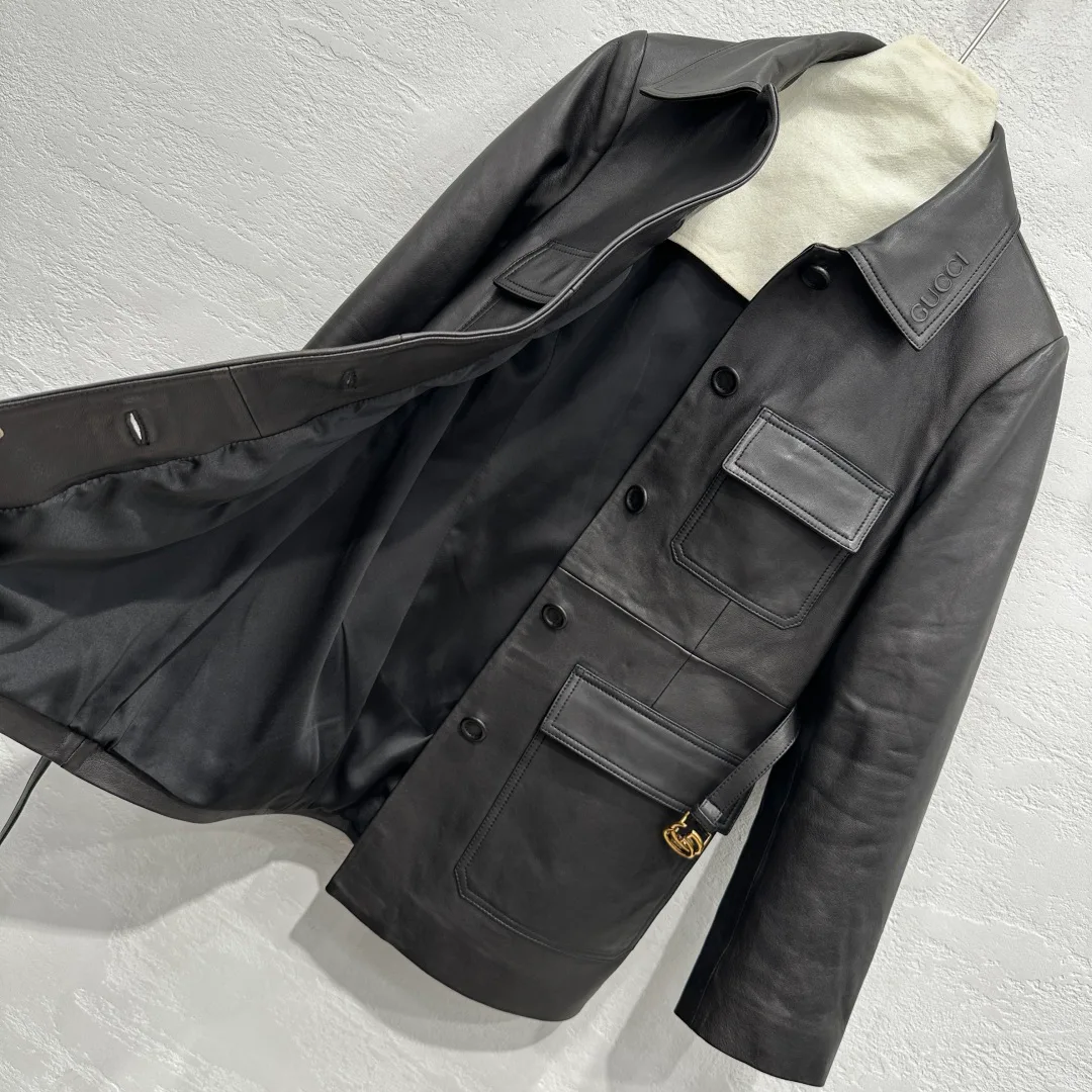 Кожаные Куртки И Дублёнки Женские Gucci 15241