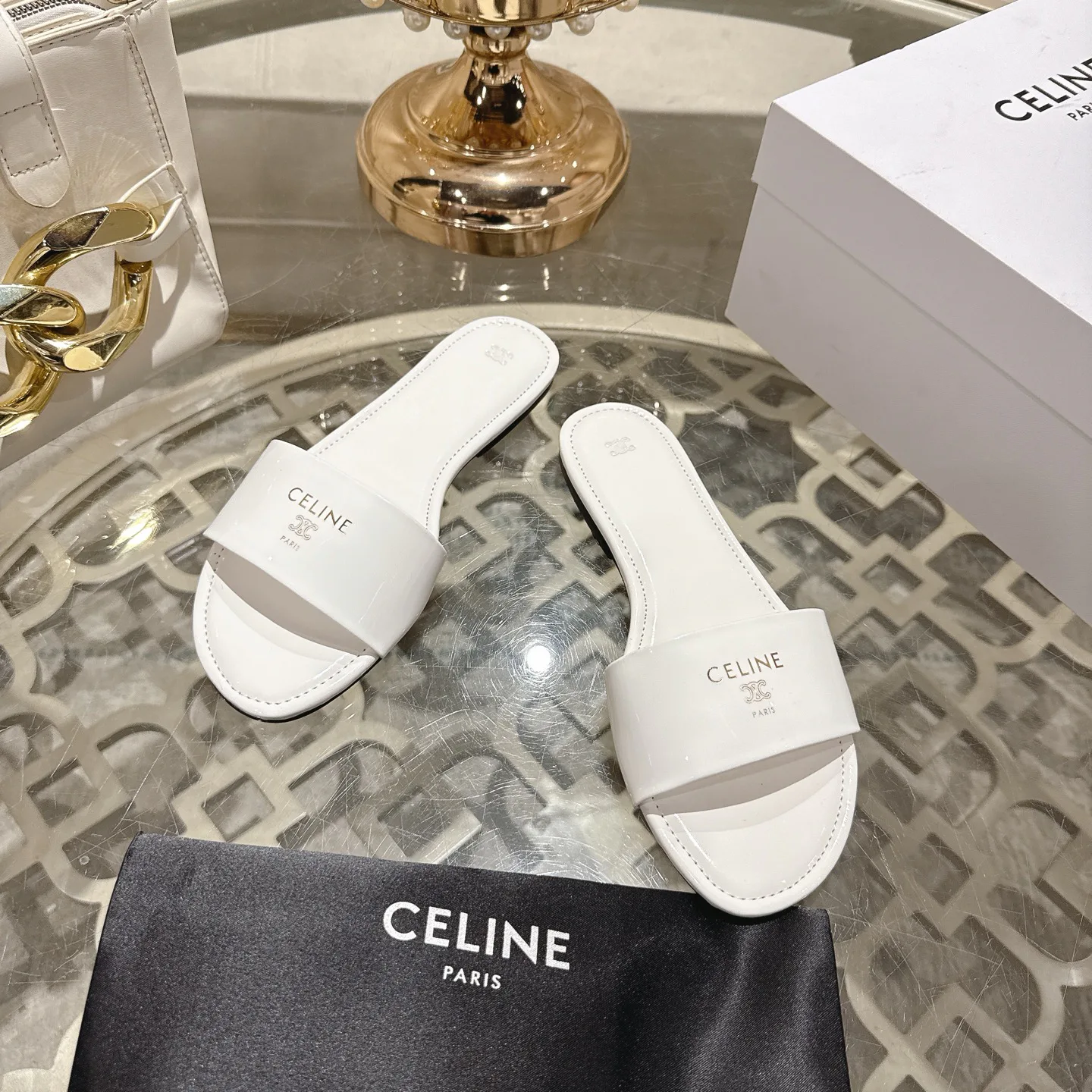 Шлепанцы Женские Celine 2375704