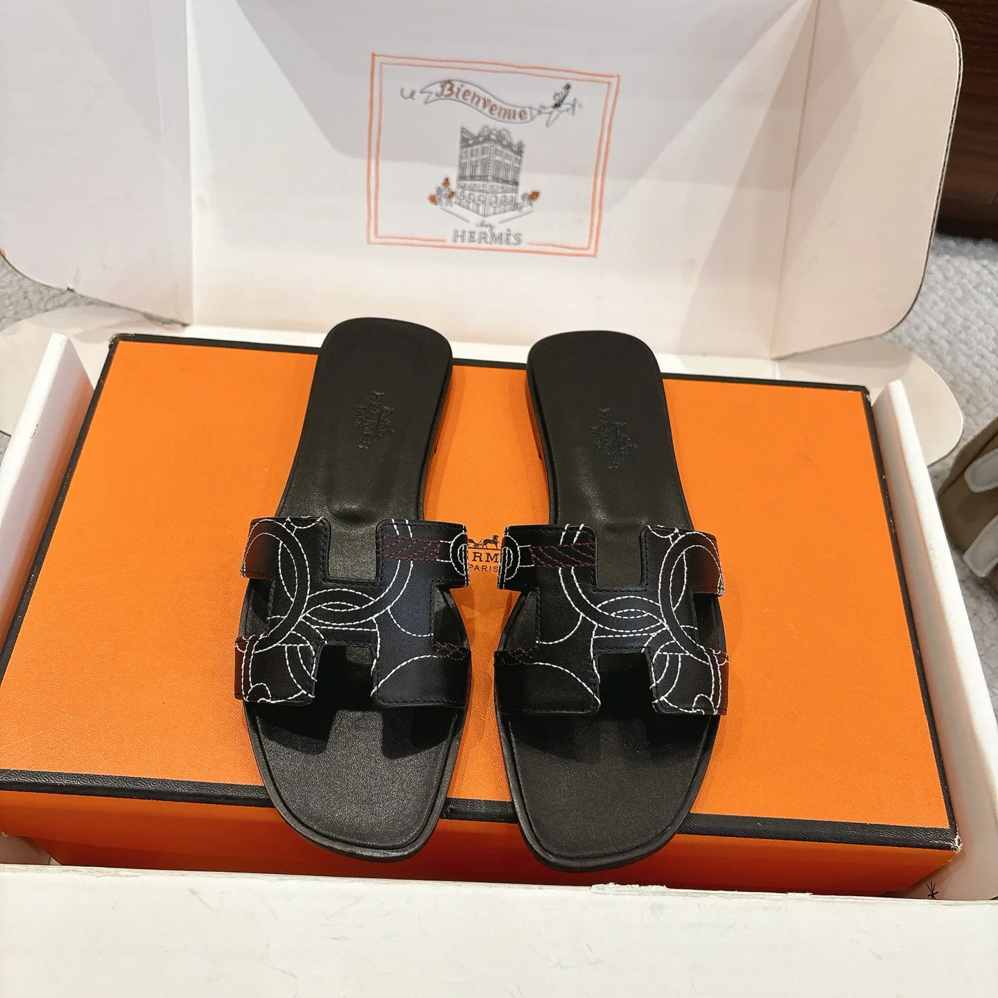 Шлепанцы Женские Hermes 879097