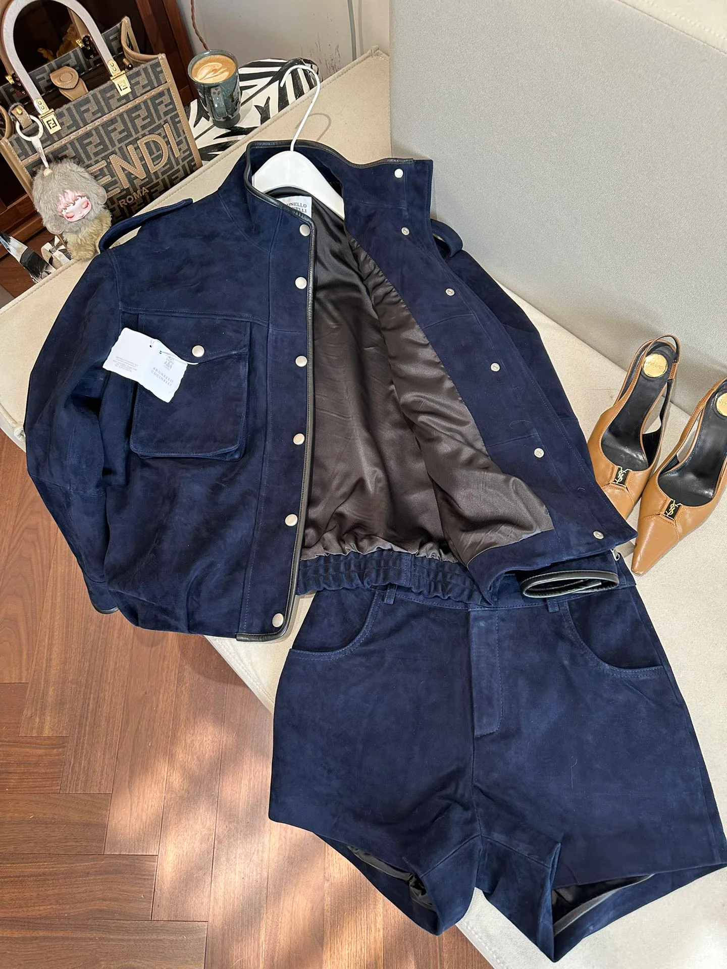 Кожаные Куртки И Дублёнки Женские Brunello Cucinelli 1626814