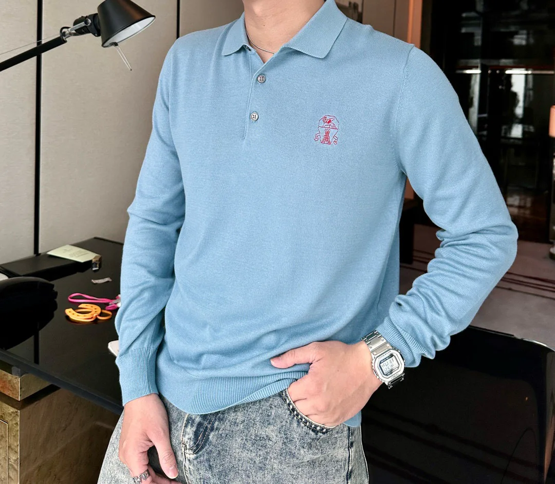 Лонгсливы Мужские Brunello Cucinelli 9990326