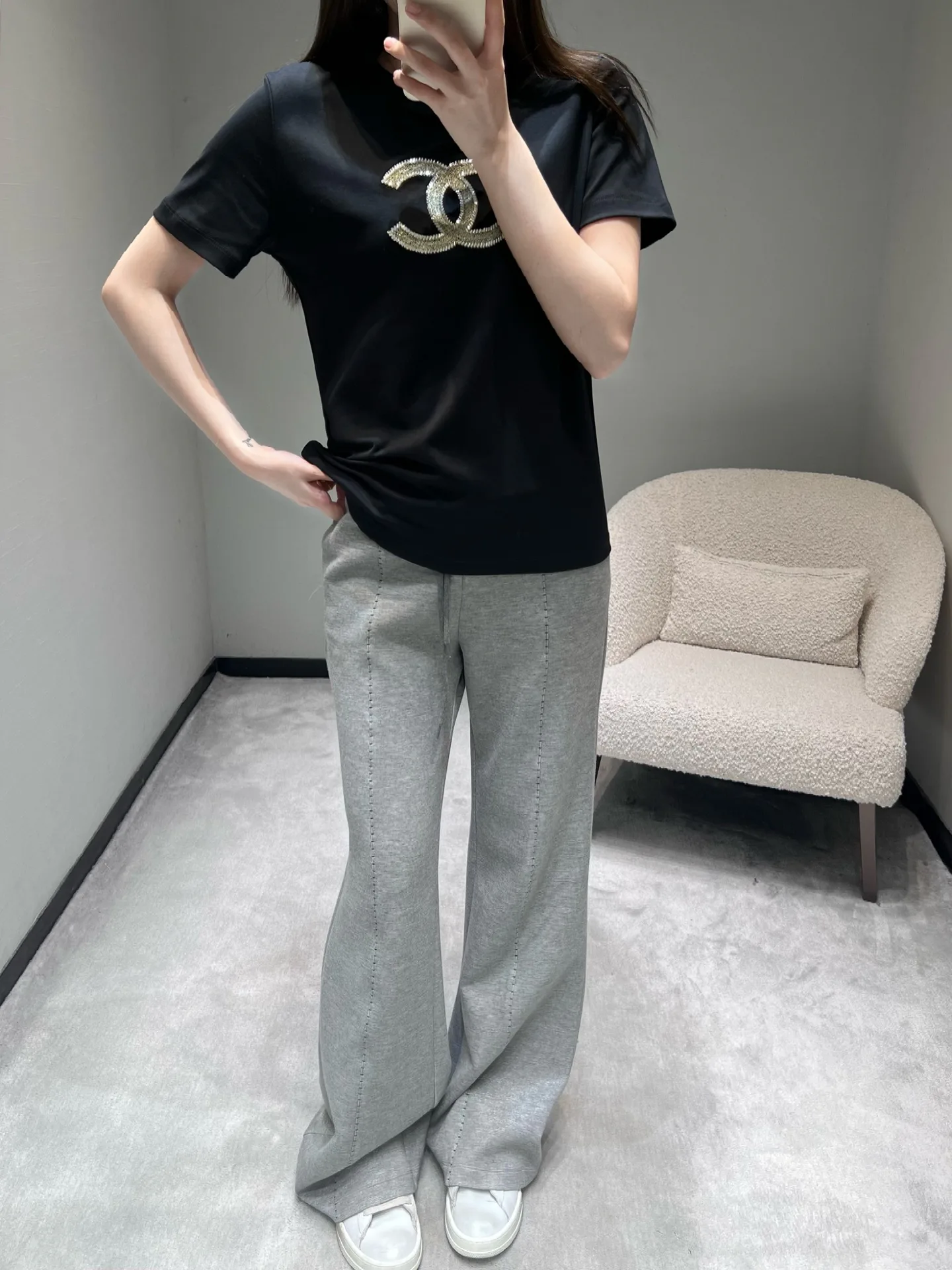 Футболки Женские Chanel 5296087