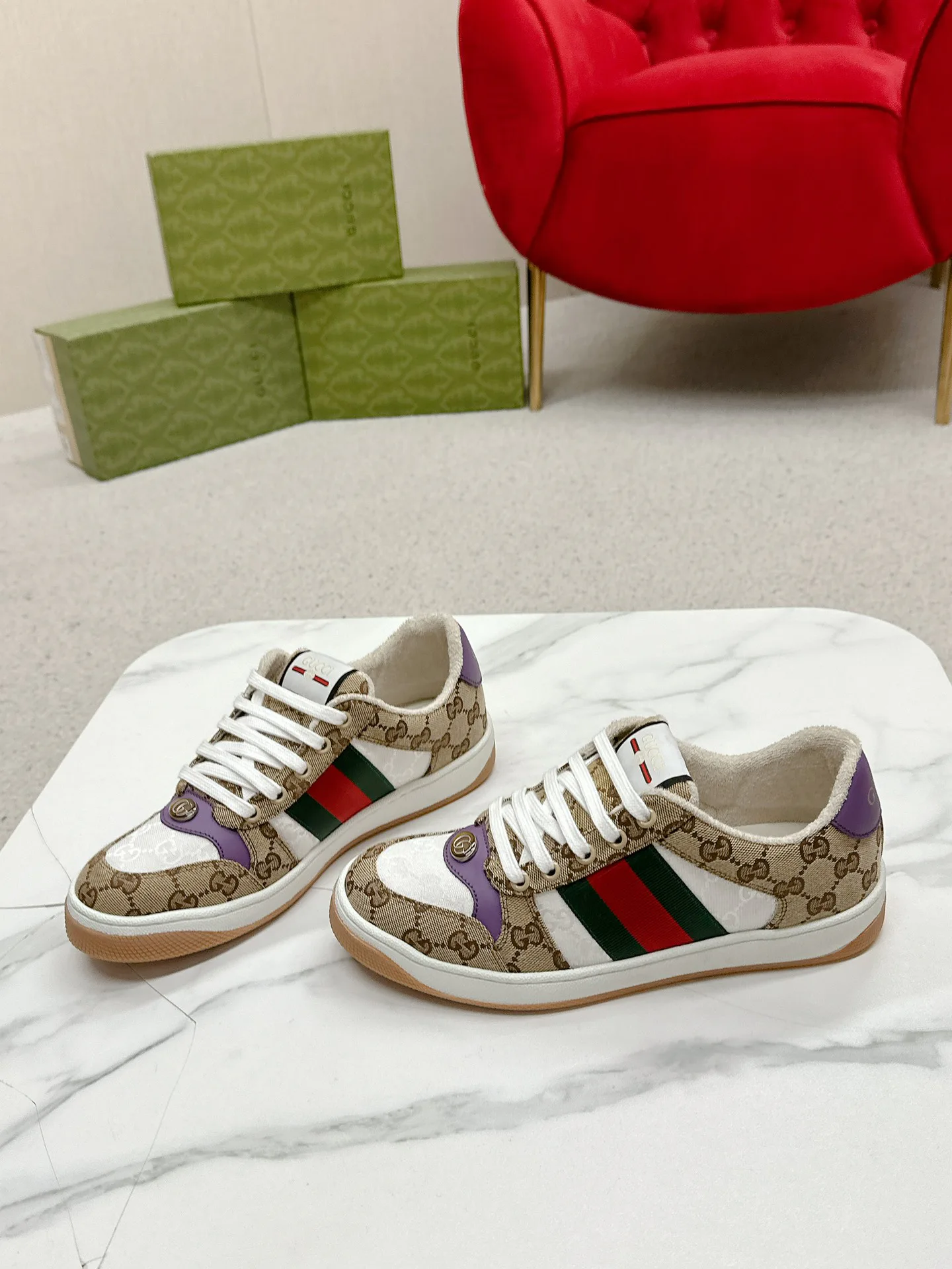 Кеды Женские Gucci 4784231
