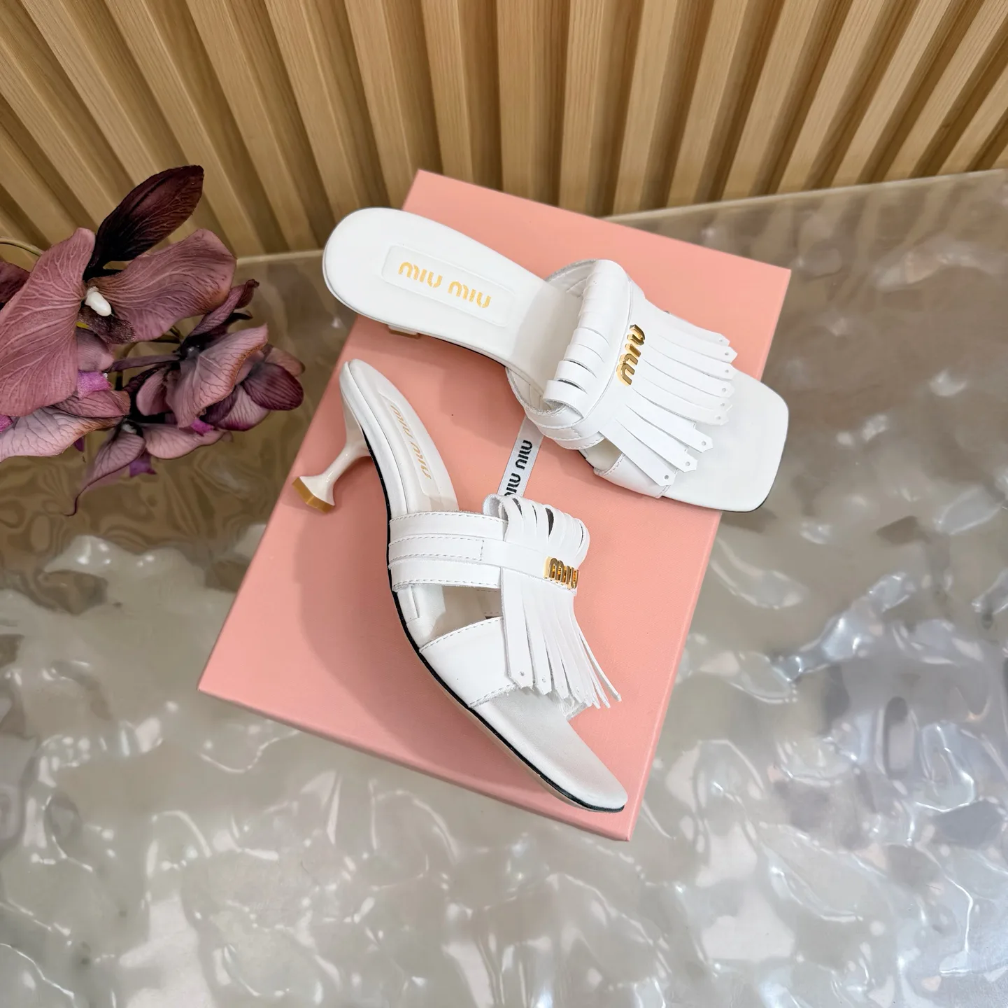 Шлепанцы Женские Miu Miu 9597379