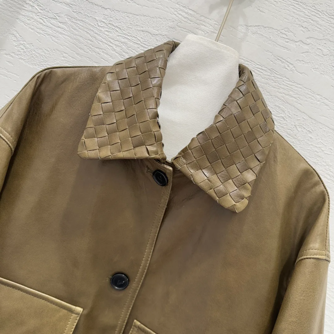 Кожаные Куртки И Дублёнки Женские Bottega Veneta 5413774