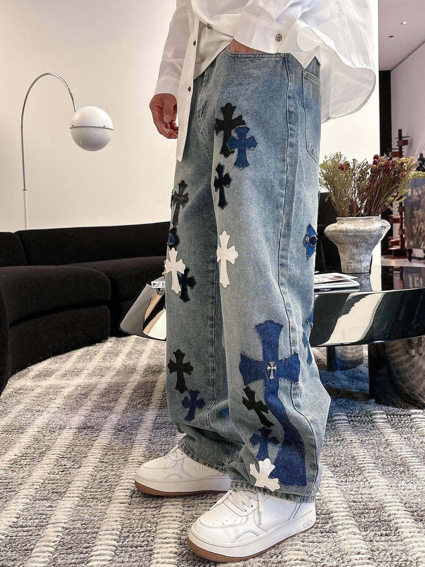 Джинсы Мужские Chrome Hearts 773346