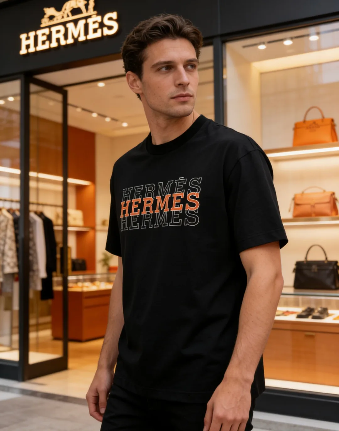 Футболки Мужские Hermes 13442024