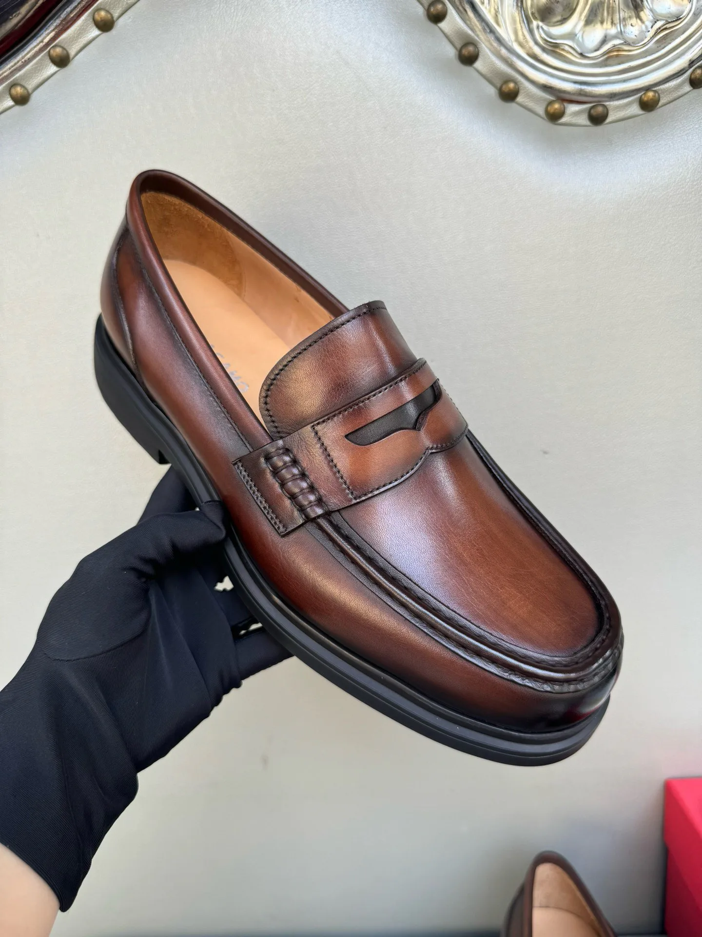 Лоферы Мужские Salvatore Ferragamo 460112