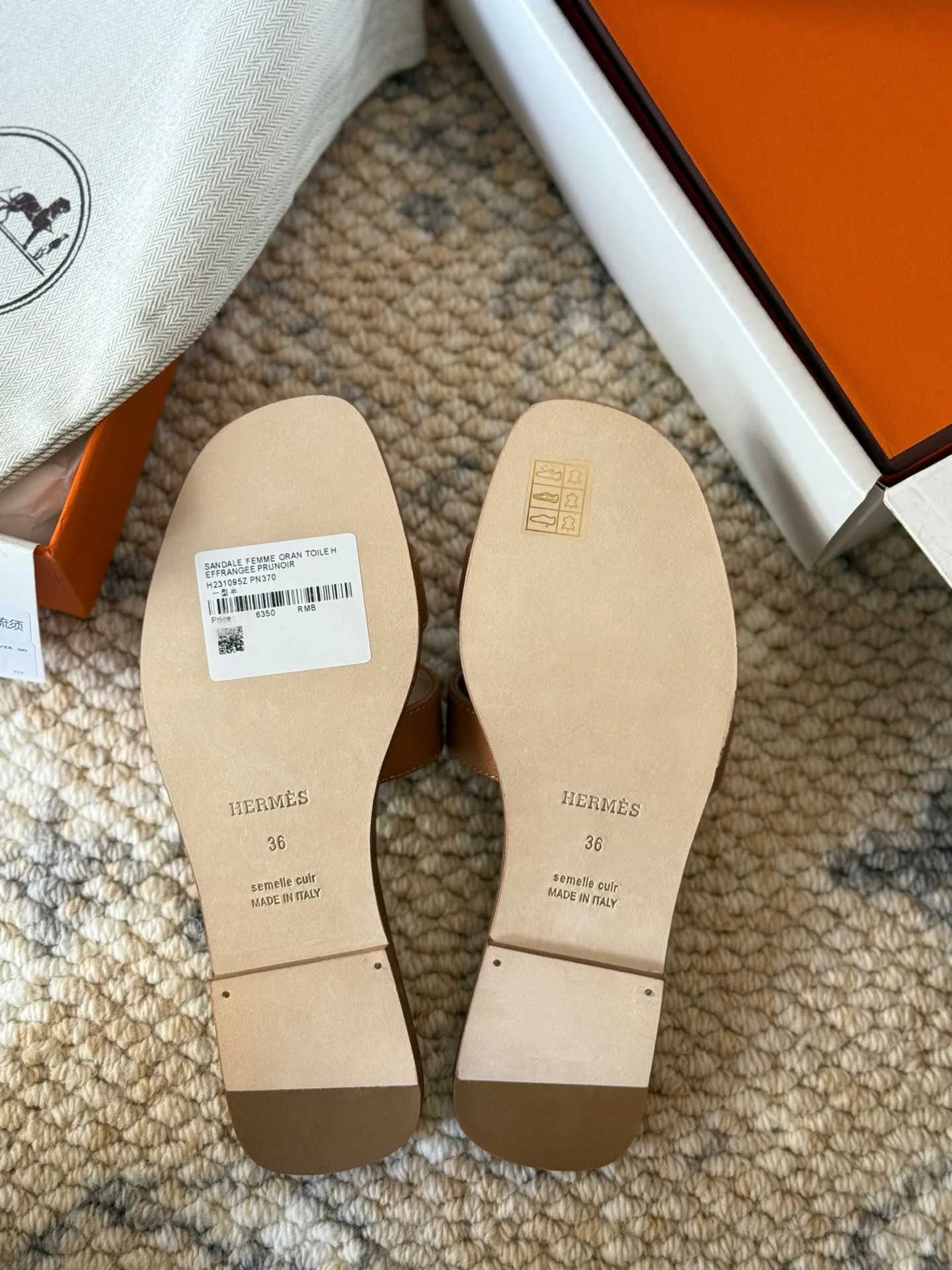 Шлепанцы Женские Hermes 81955