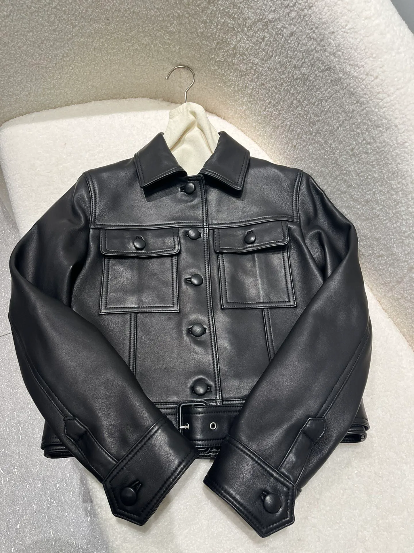 Кожаные Куртки И Дублёнки Мужские Saint Laurent 11485699