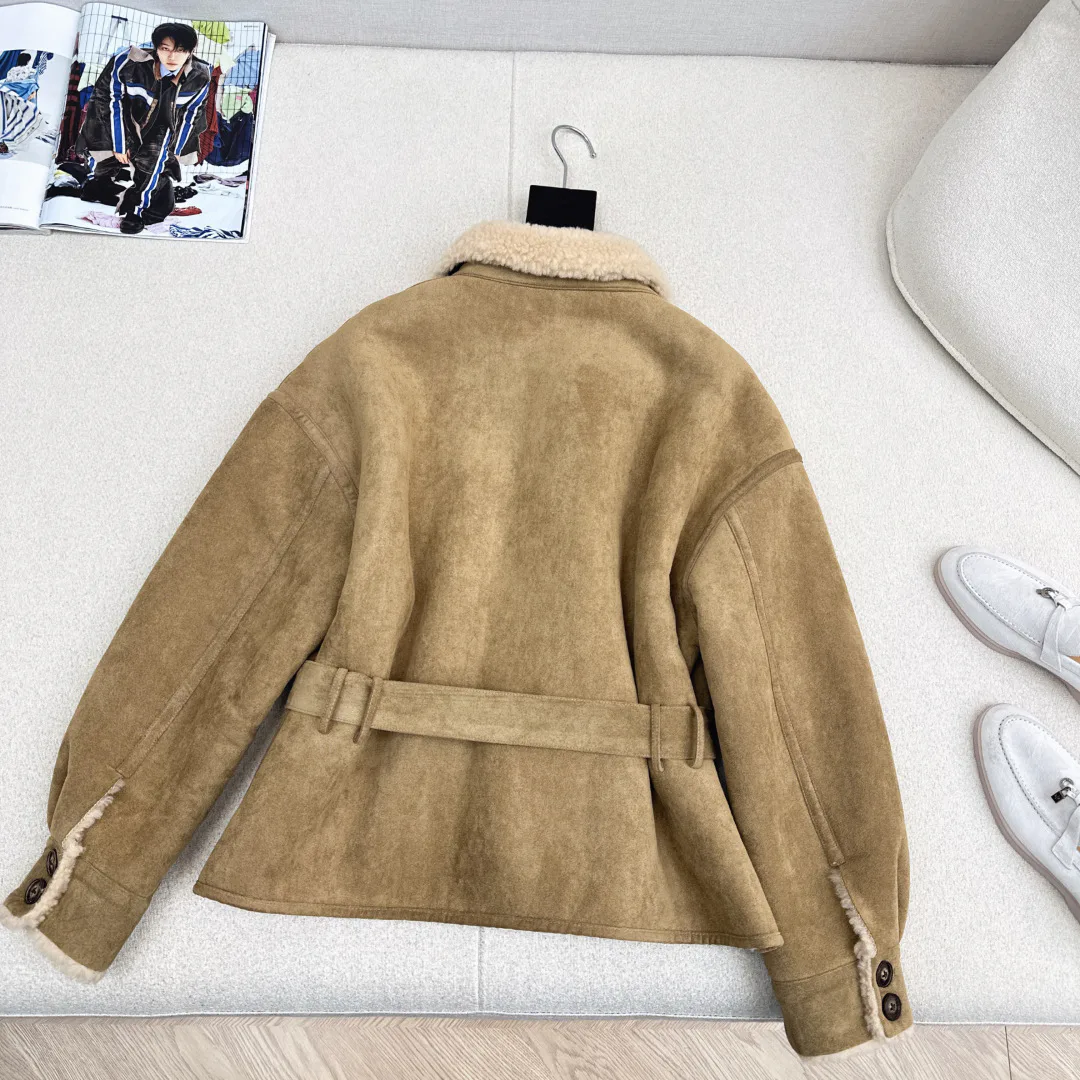 Кожаные Куртки И Дублёнки Женские Saint Laurent 548593