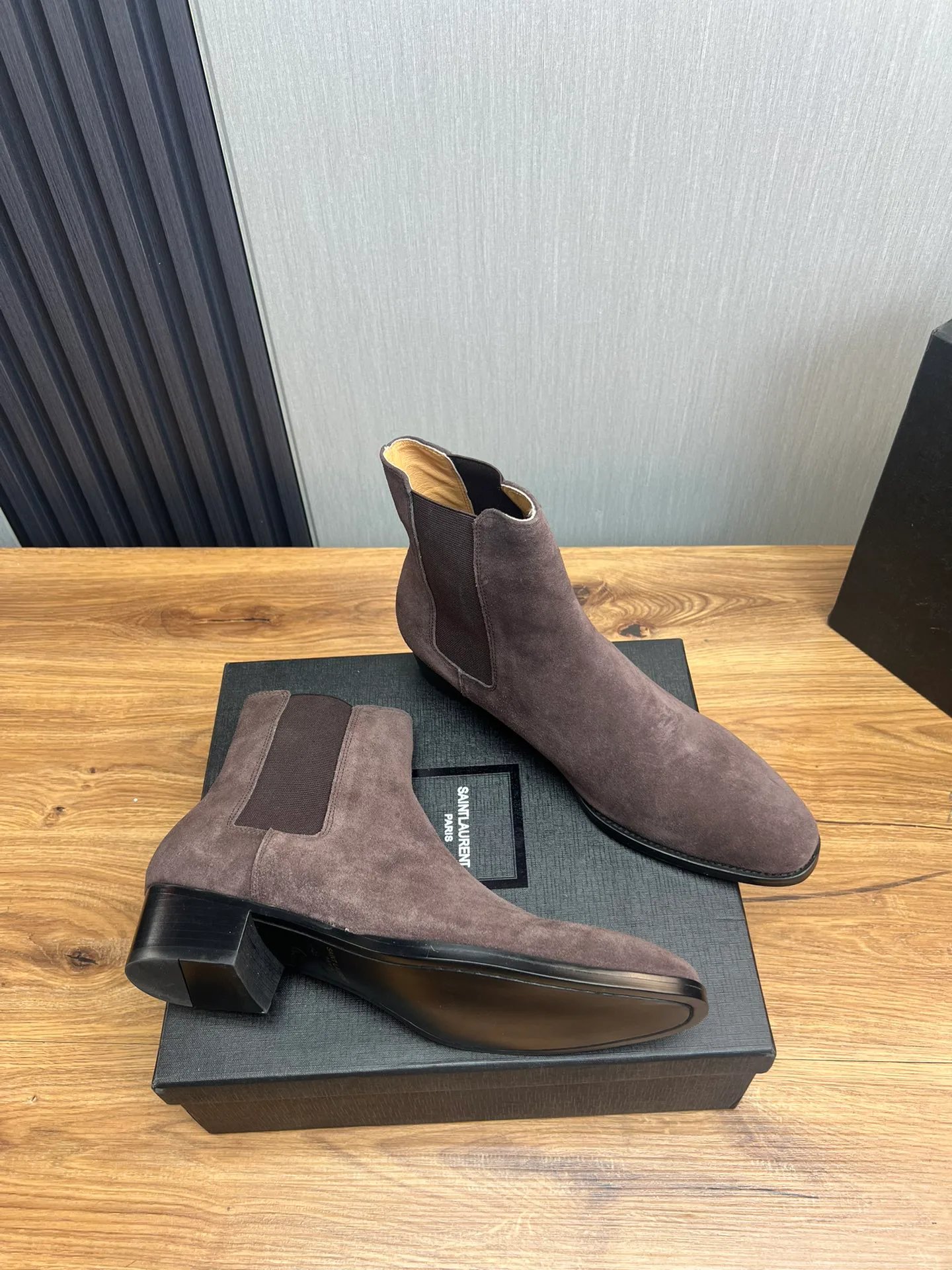 Ботинки Мужские Saint Laurent 1261419