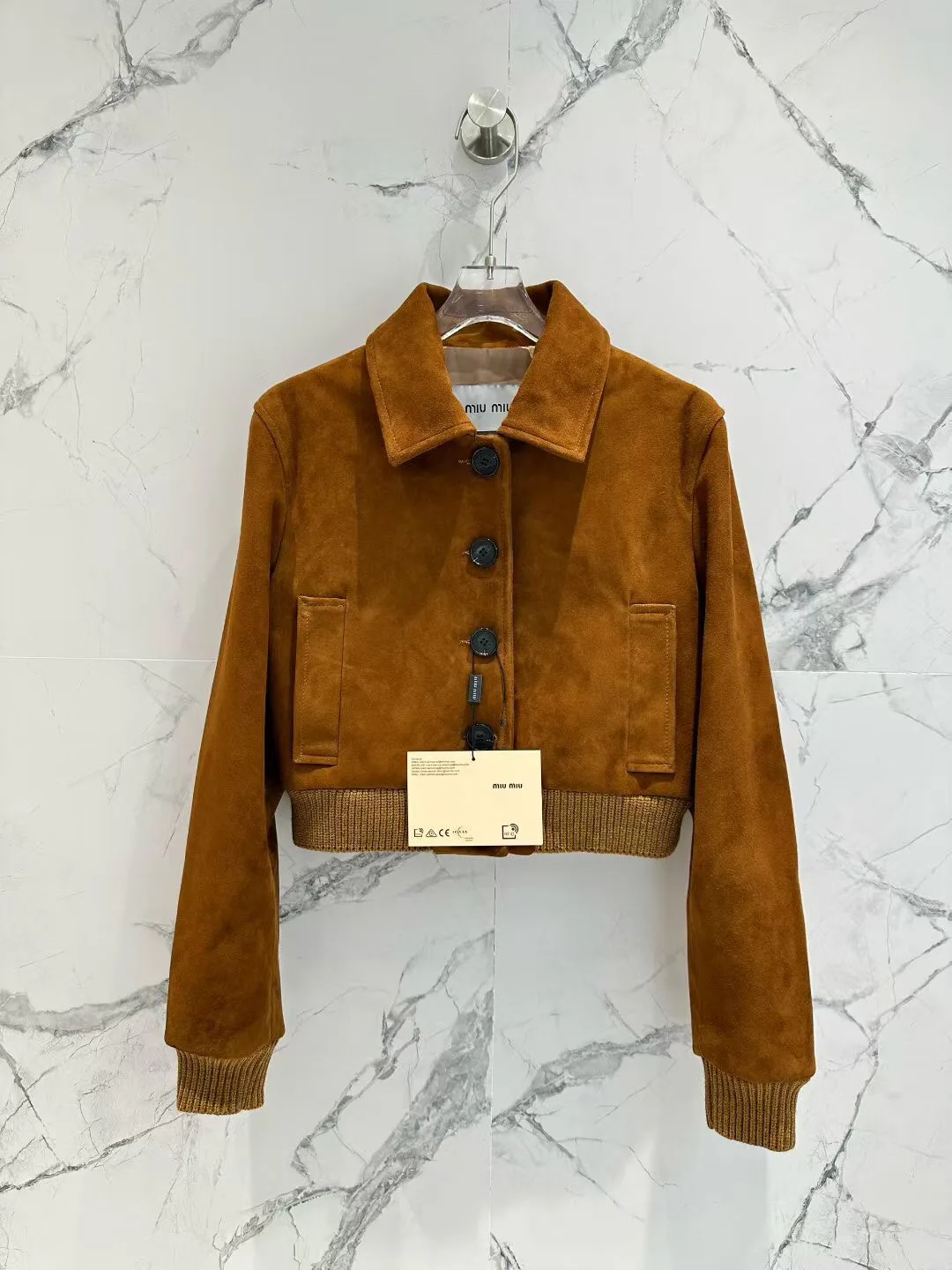 Кожаные Куртки И Дублёнки Женские Miu Miu 11428982