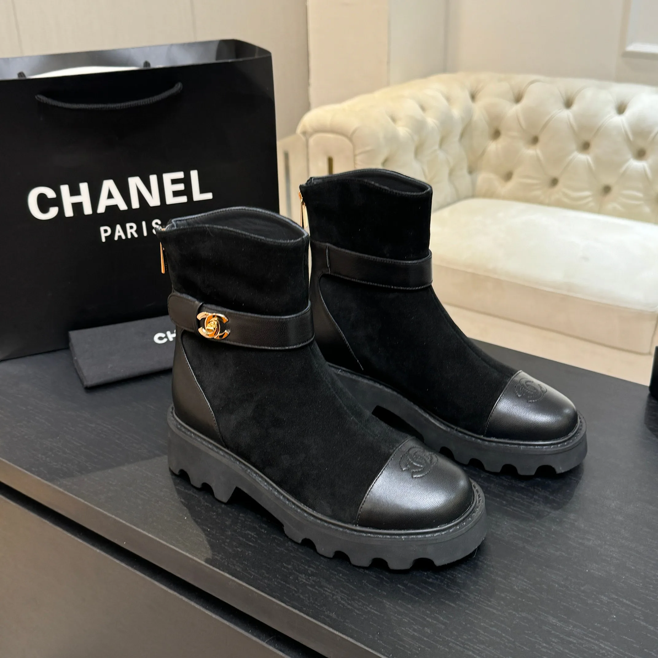 Ботинки Женские Chanel 587166