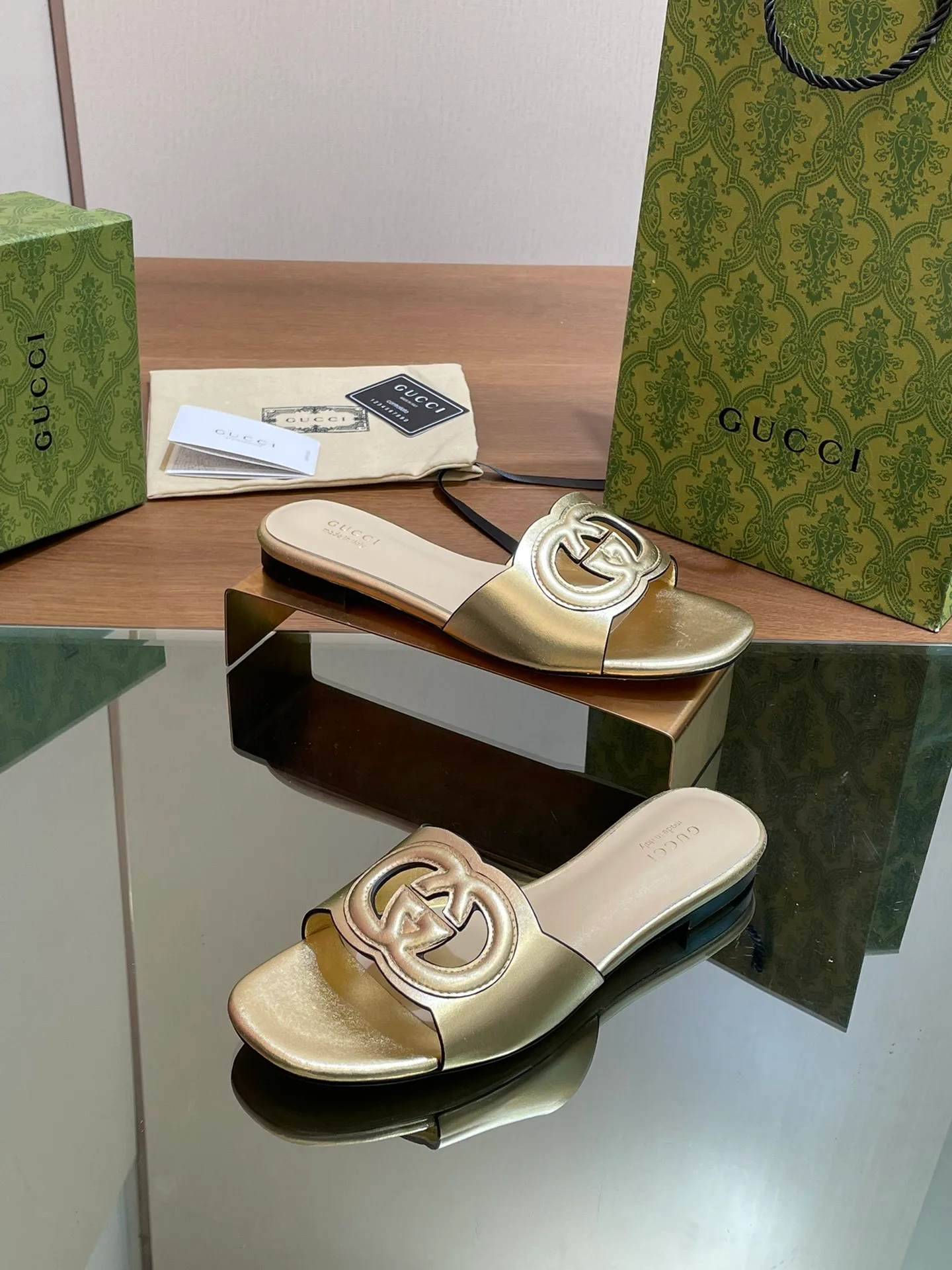 Шлепанцы Женские Gucci 34955