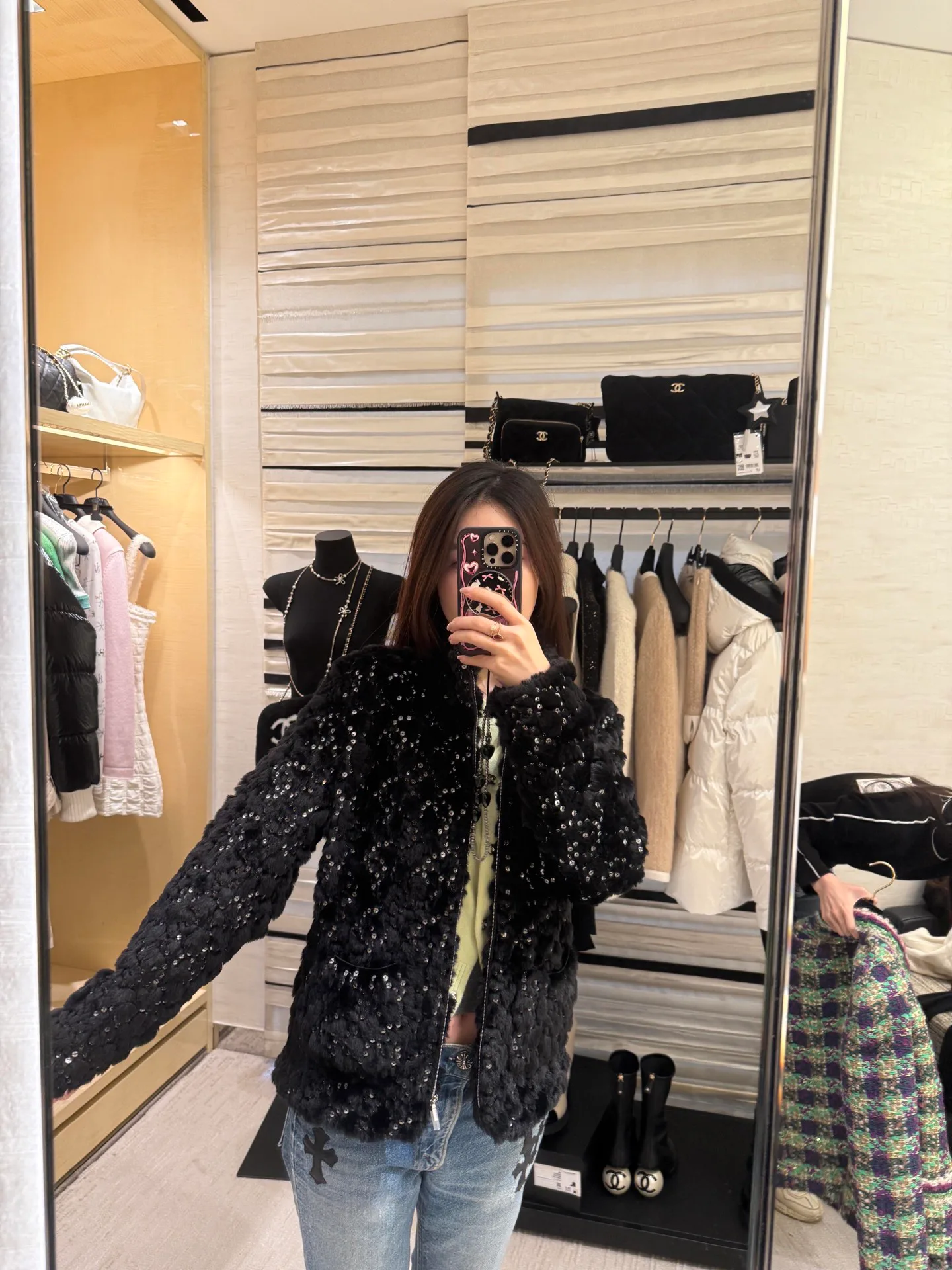 Куртки И Пуховики Женские Chanel 5890061