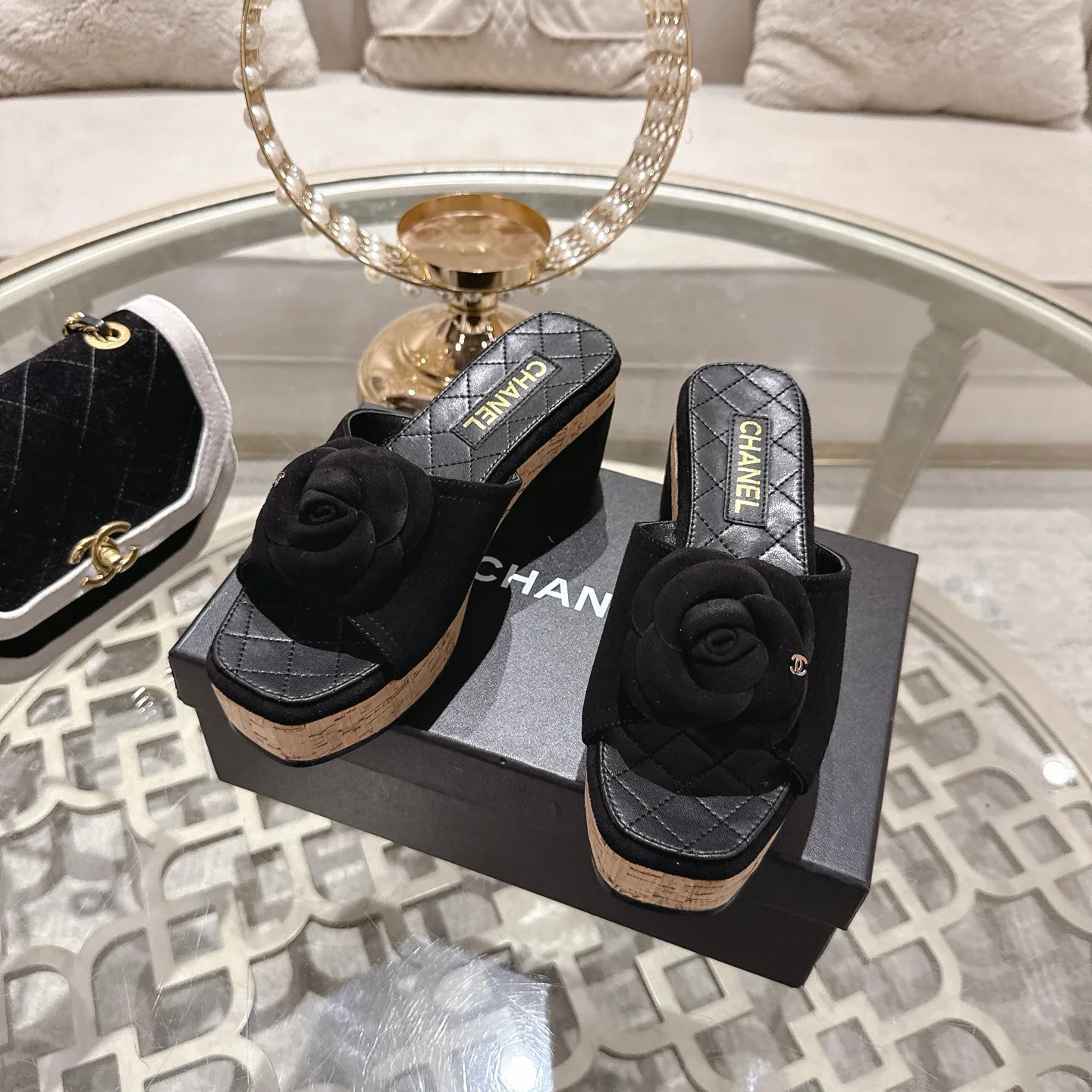 Босоножки Женские Chanel 1529112