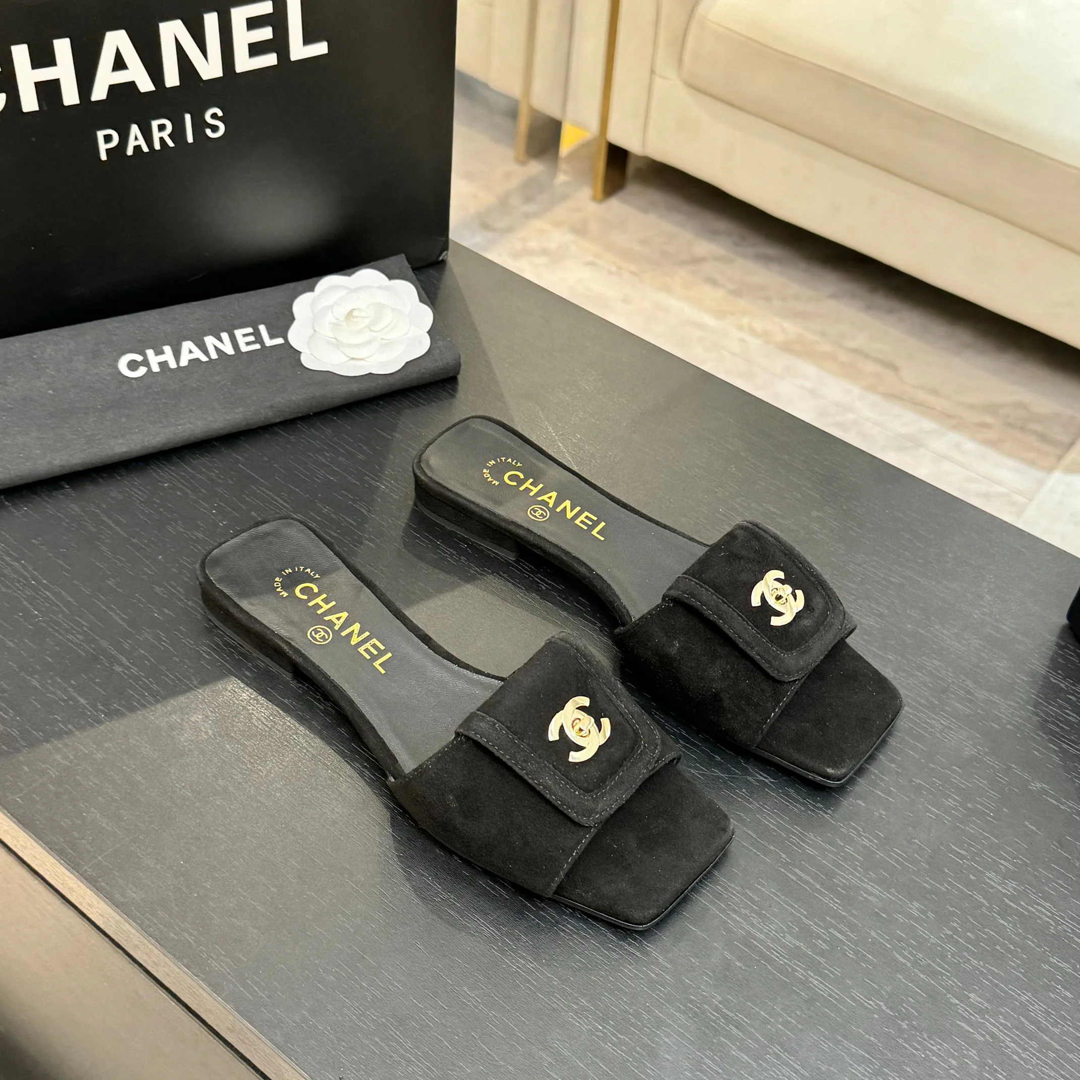 Шлепанцы Женские Chanel 11776996
