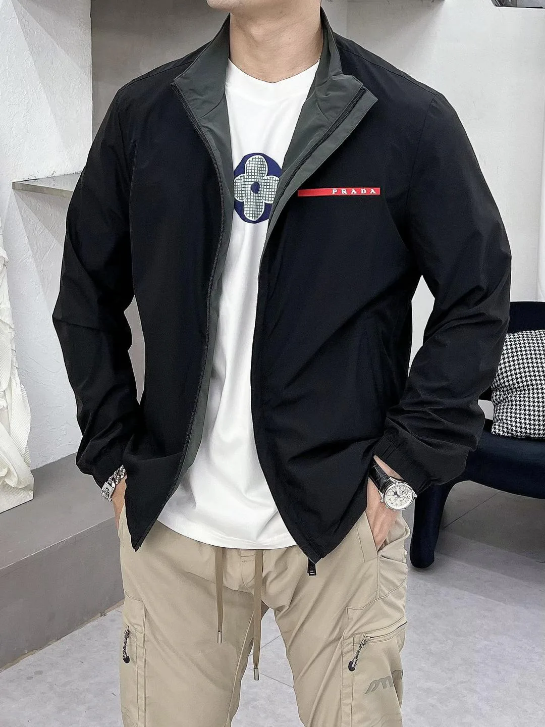 Куртки И Пуховики Мужские Prada 180683