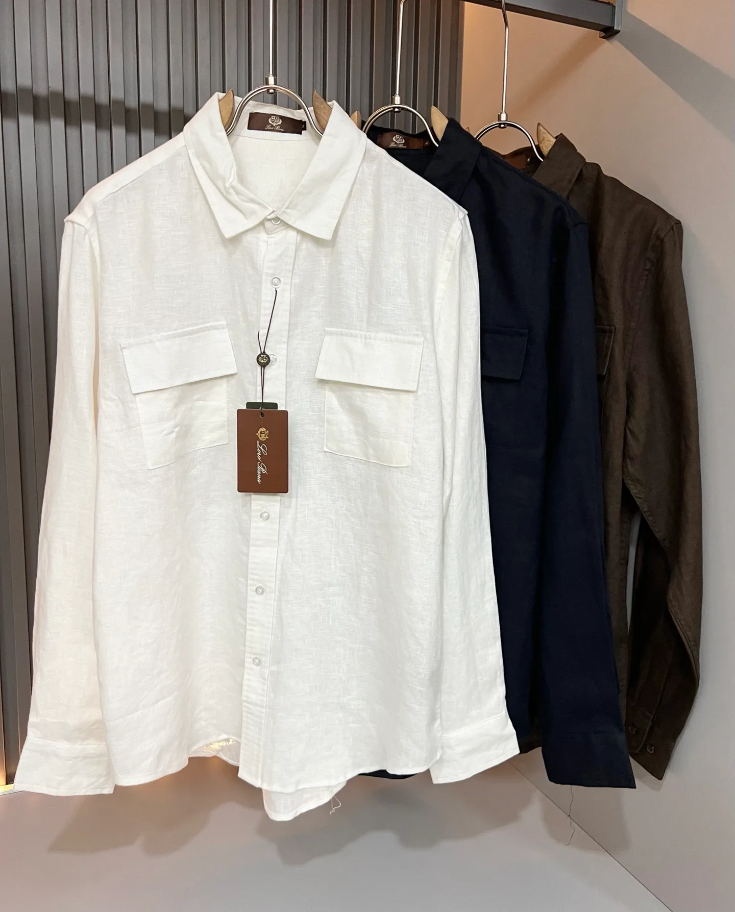 Рубашки Мужские Loro Piana 18395720