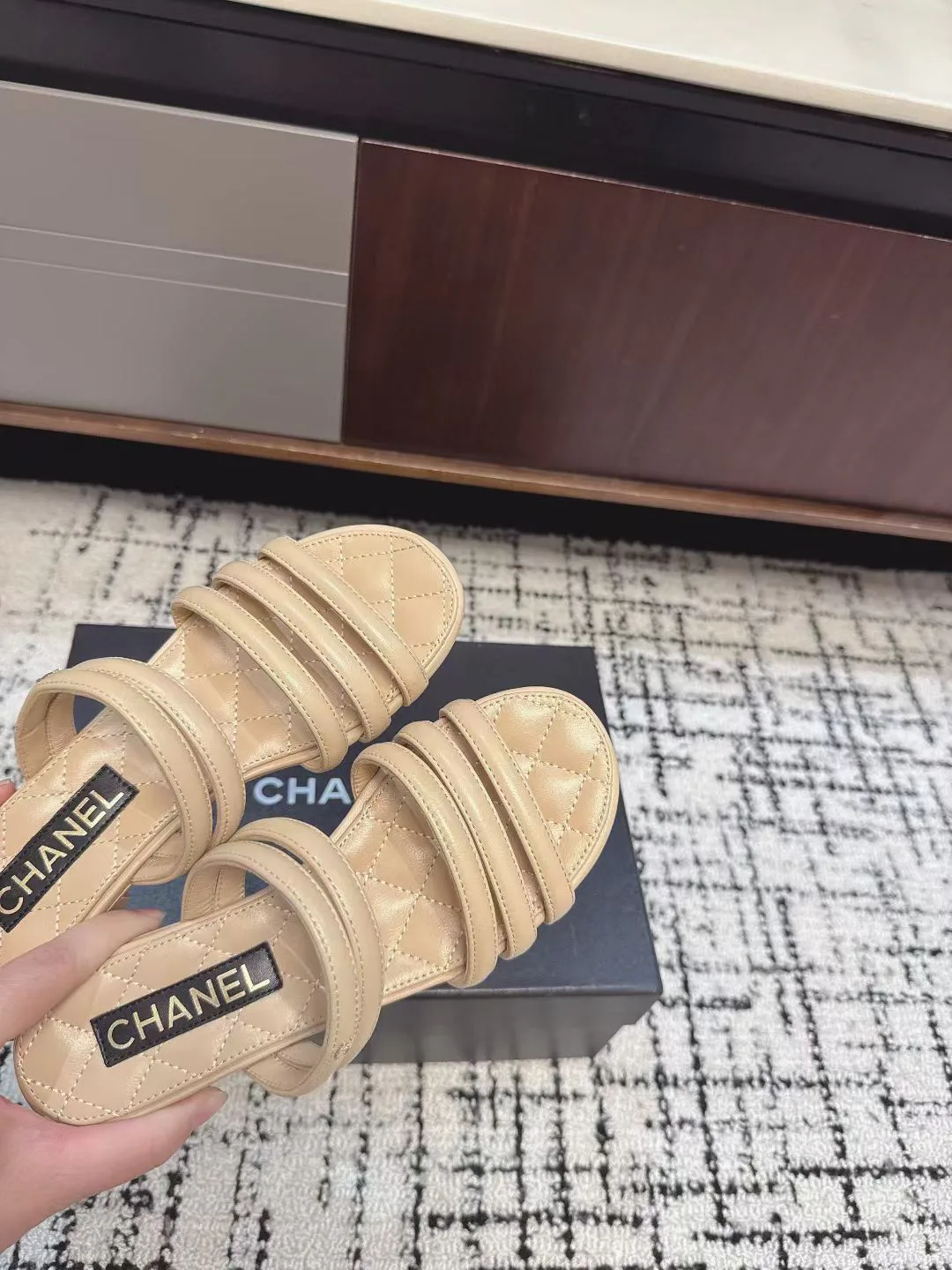 Шлепанцы Женские Chanel 496271