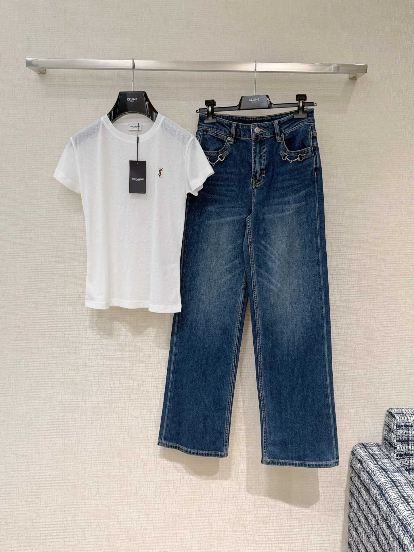 Футболки Женские Saint Laurent 13235453