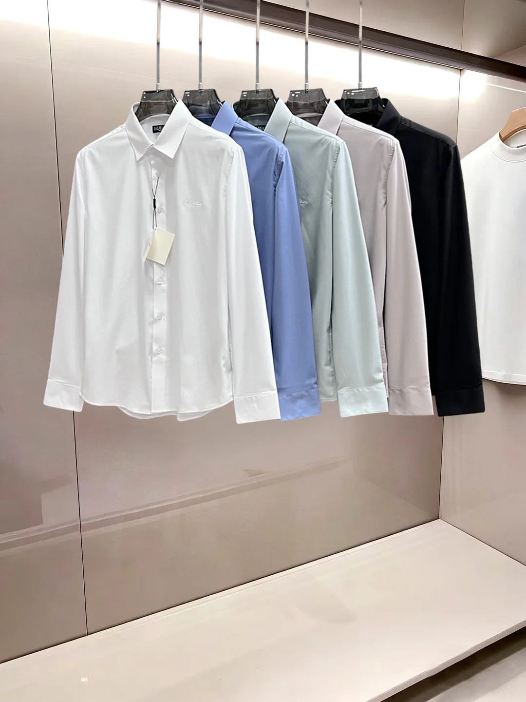Рубашки Мужские Balmain 18834396