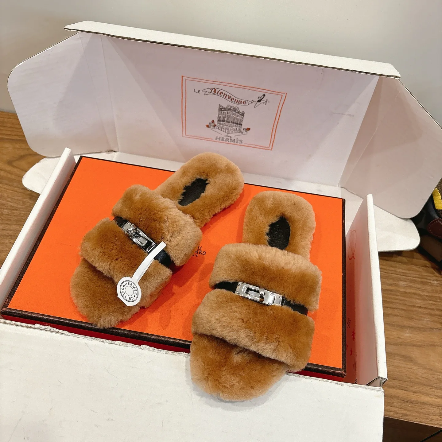 Тапочки Женские Hermes 4500876