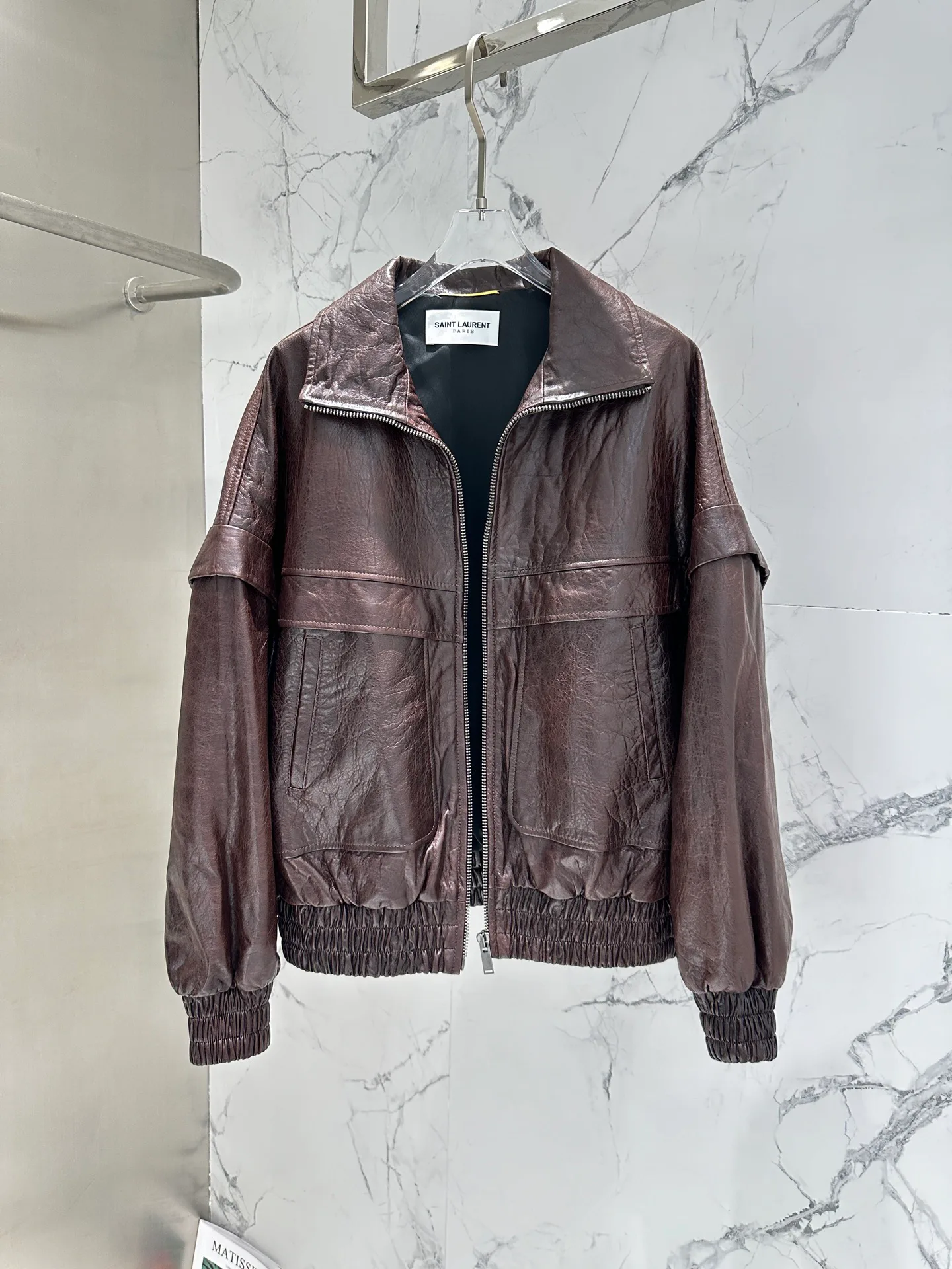 Кожаные Куртки И Дублёнки Женские Saint Laurent 11544759