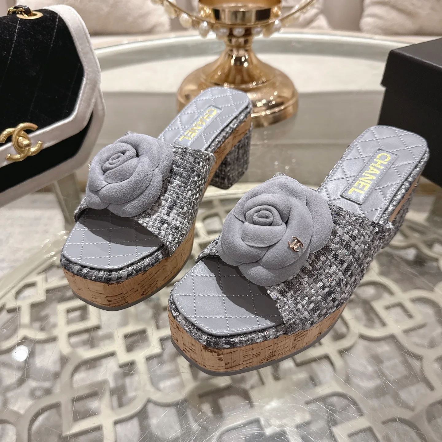Босоножки Женские Chanel 1529105