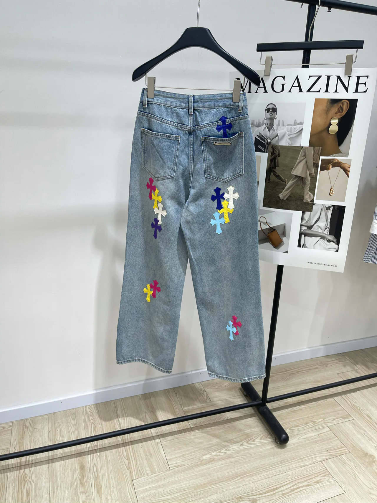 Джинсы Женские Chrome Hearts 49581