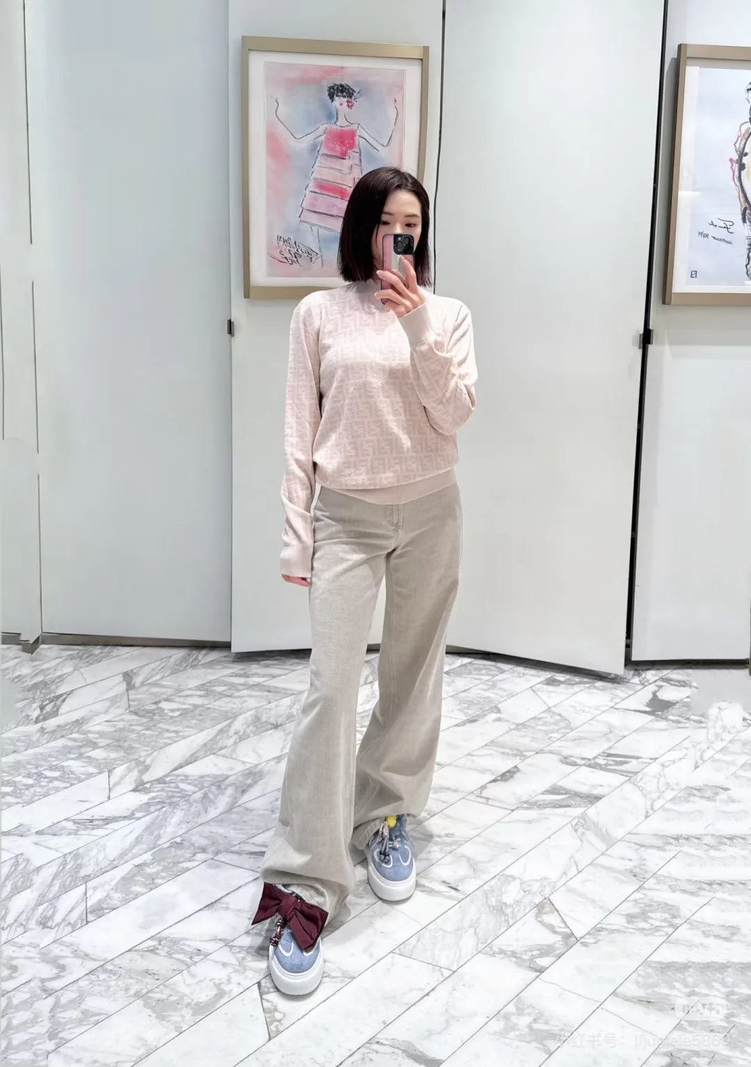 Лонгсливы Женские Fendi 5308281