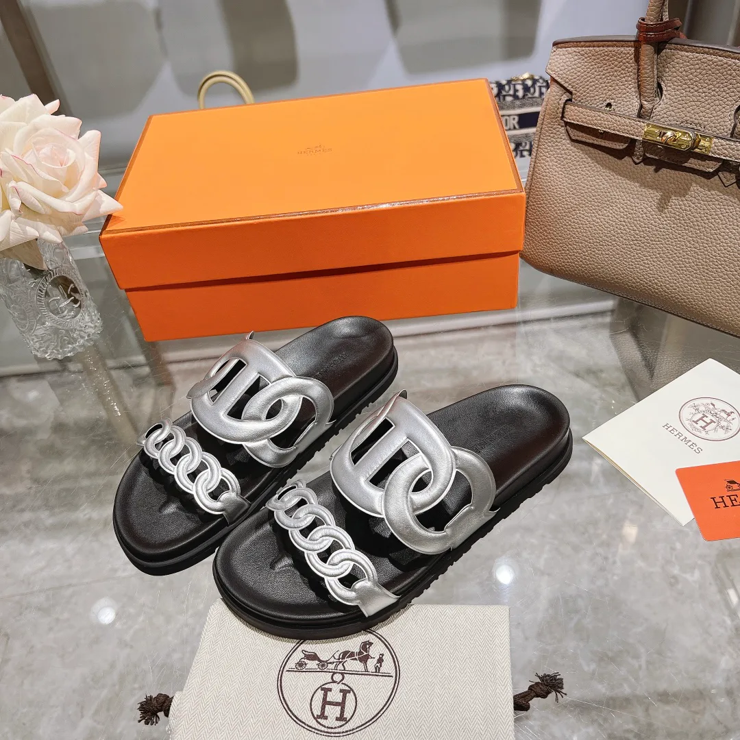 Шлепанцы Женские Hermes 19978