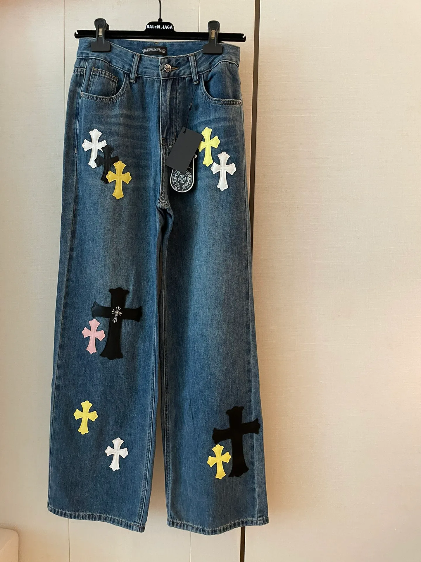 Джинсы Женские Chrome Hearts 4929763