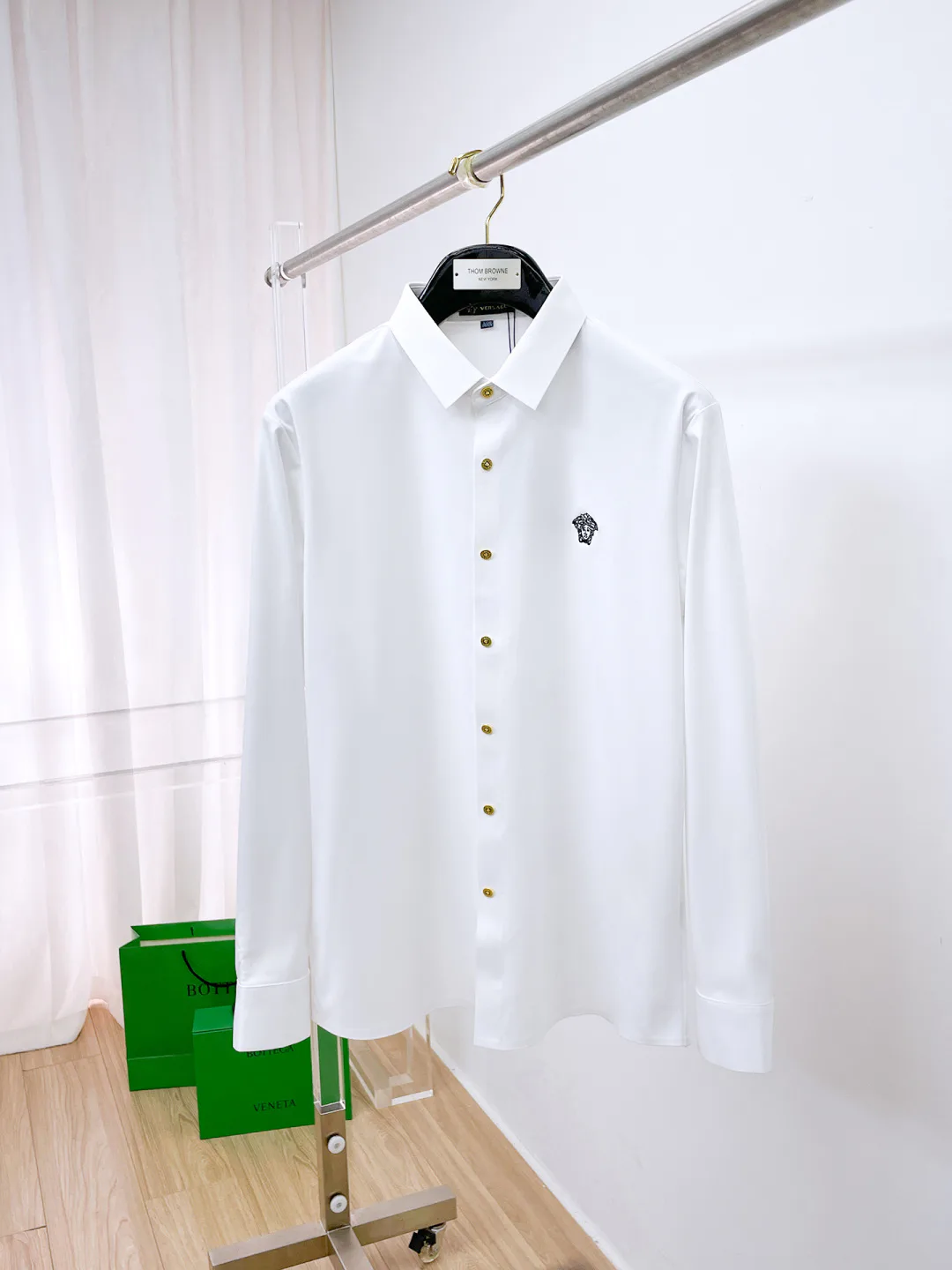 Рубашки Мужские Versace 18706385