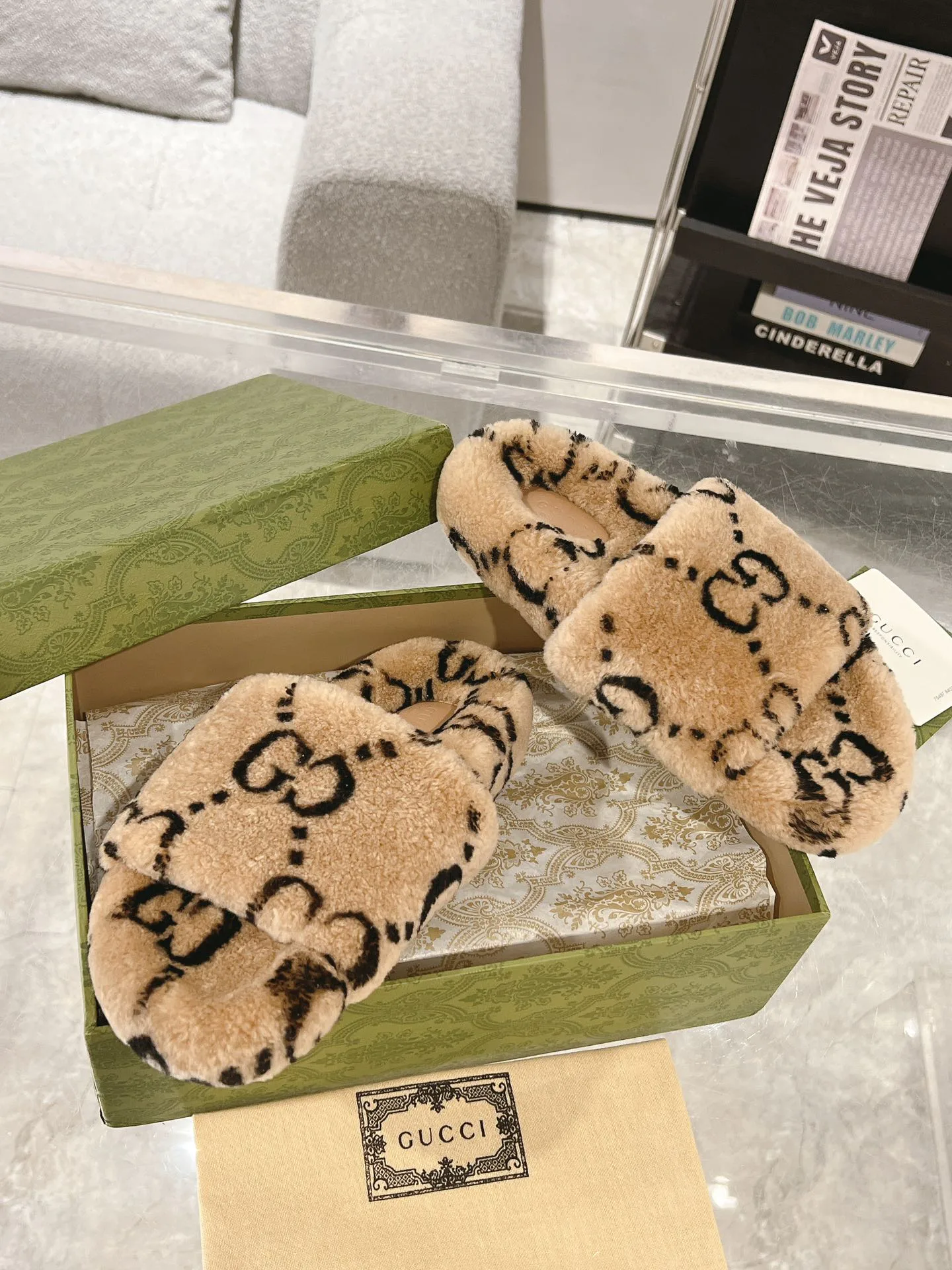 Тапочки Женские Gucci 152624