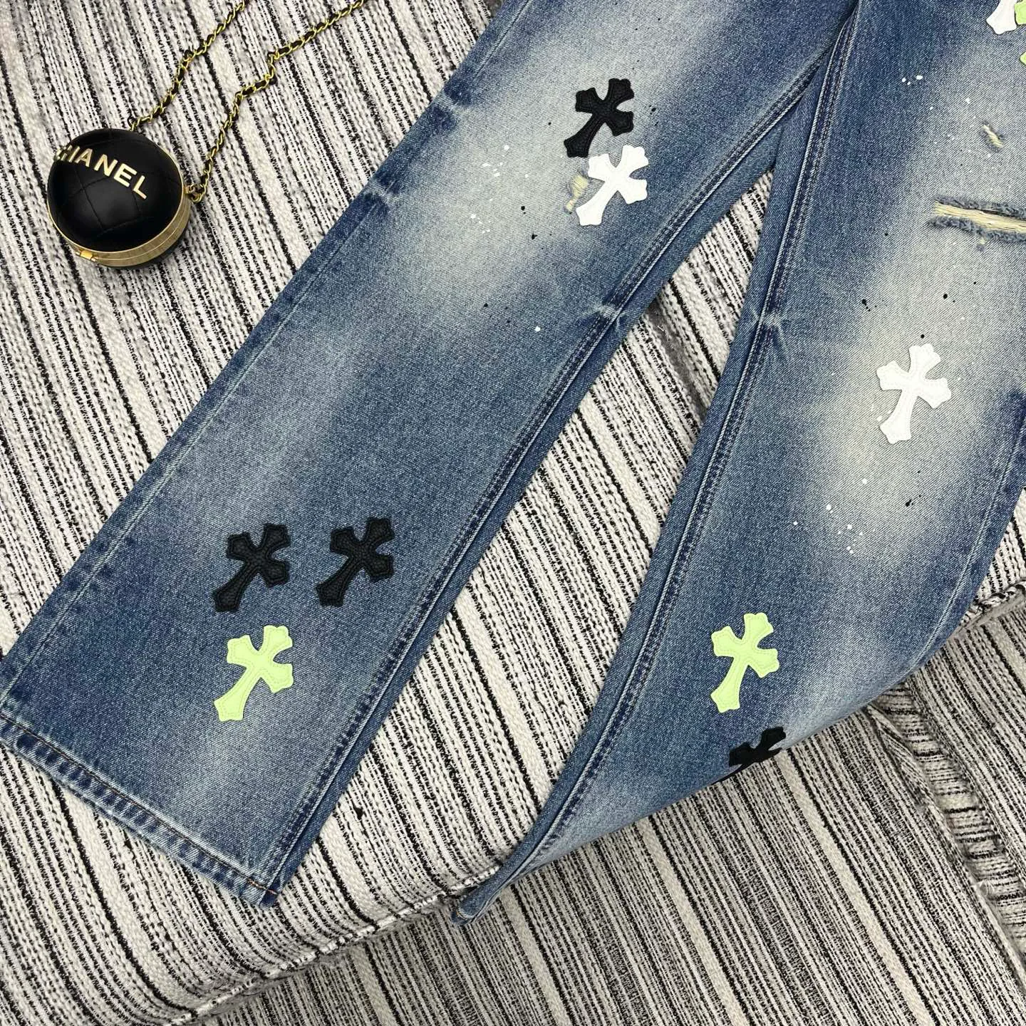 Джинсы Женские Chrome Hearts 11227151