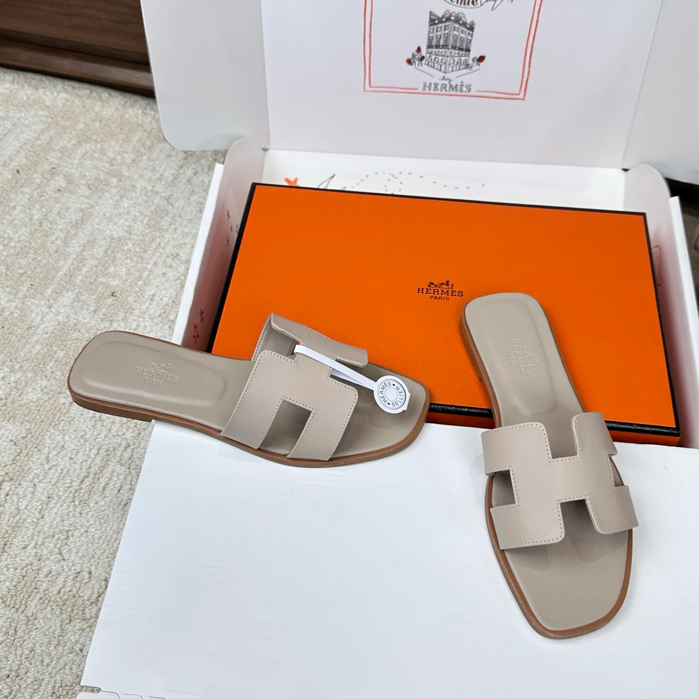 Шлепанцы Женские Hermes 3043263